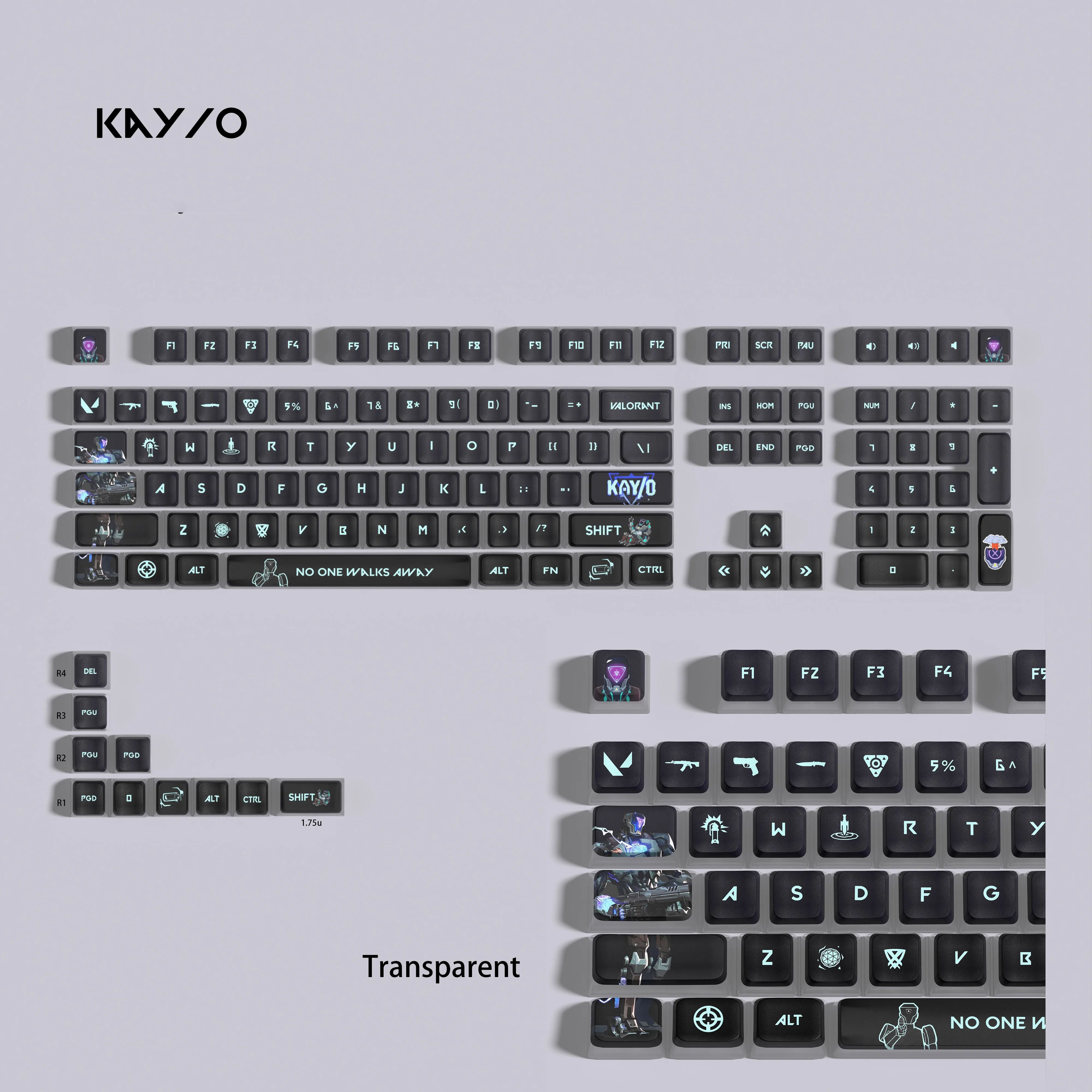 VALORANT KAYO keycaps full set 119 keys ASA Profile