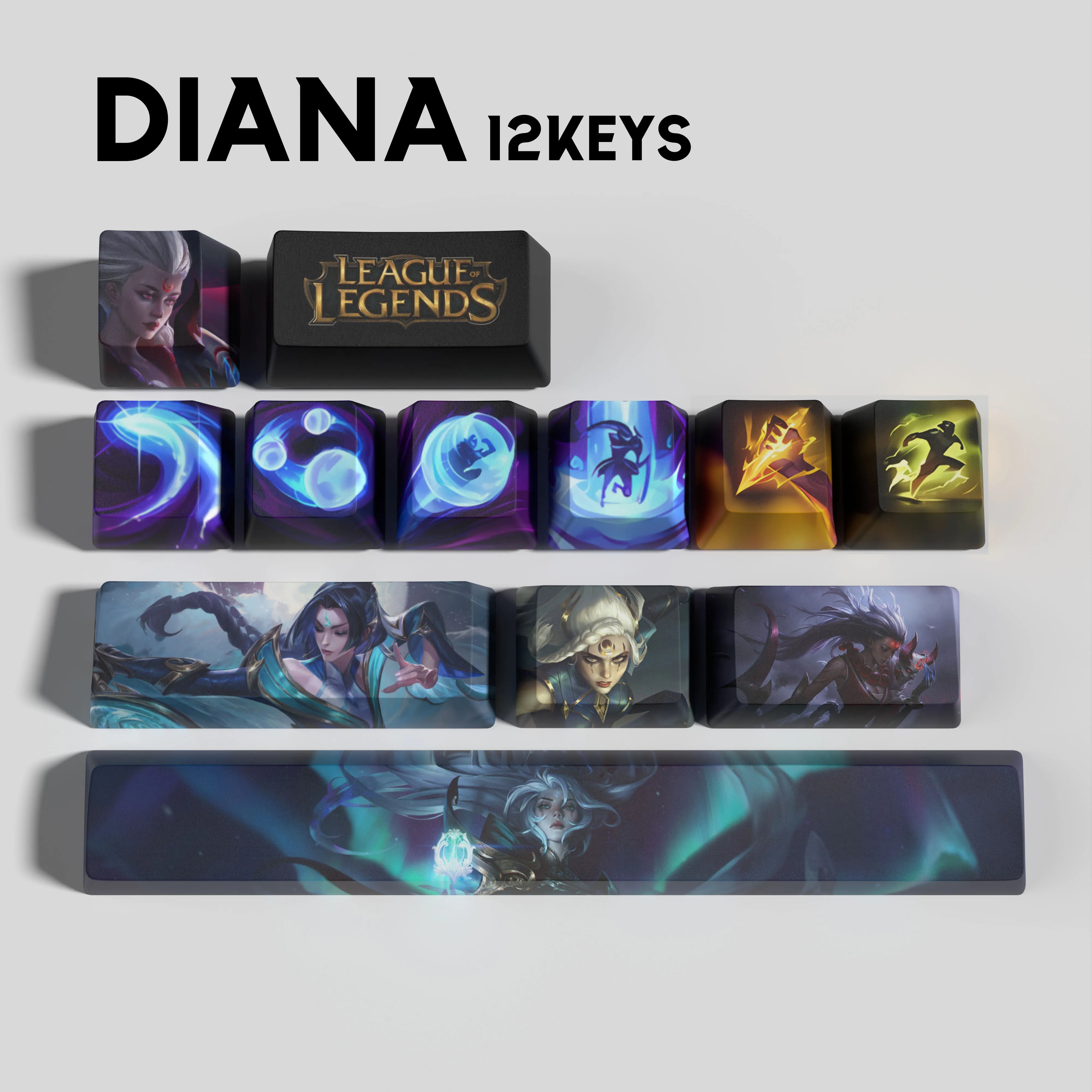 SPECIAL EDITION LEAGUE OF LEGENDS DIANA KEYCAPS