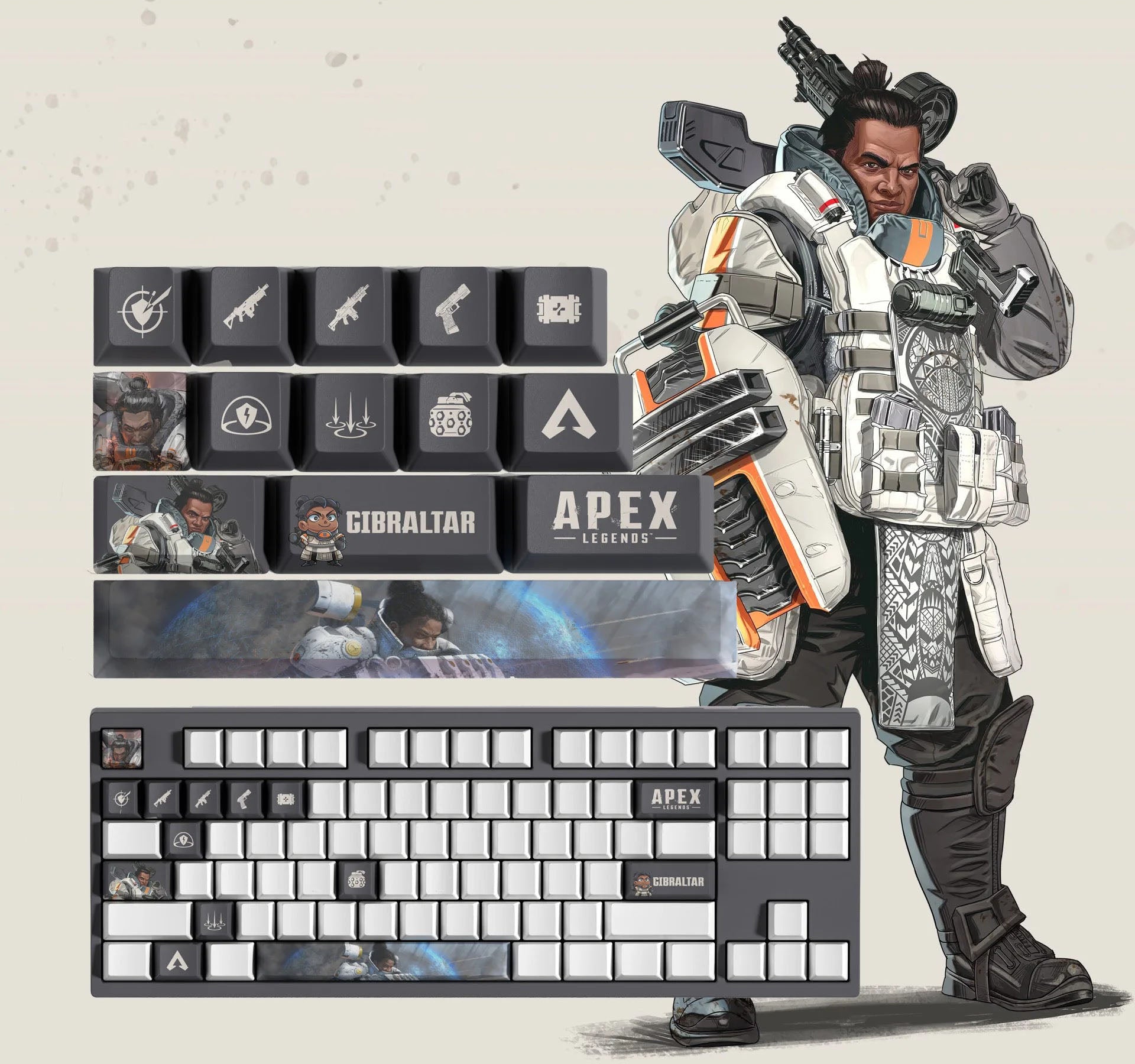 Apex Legends GIBRALTAR 14KEYCAPS