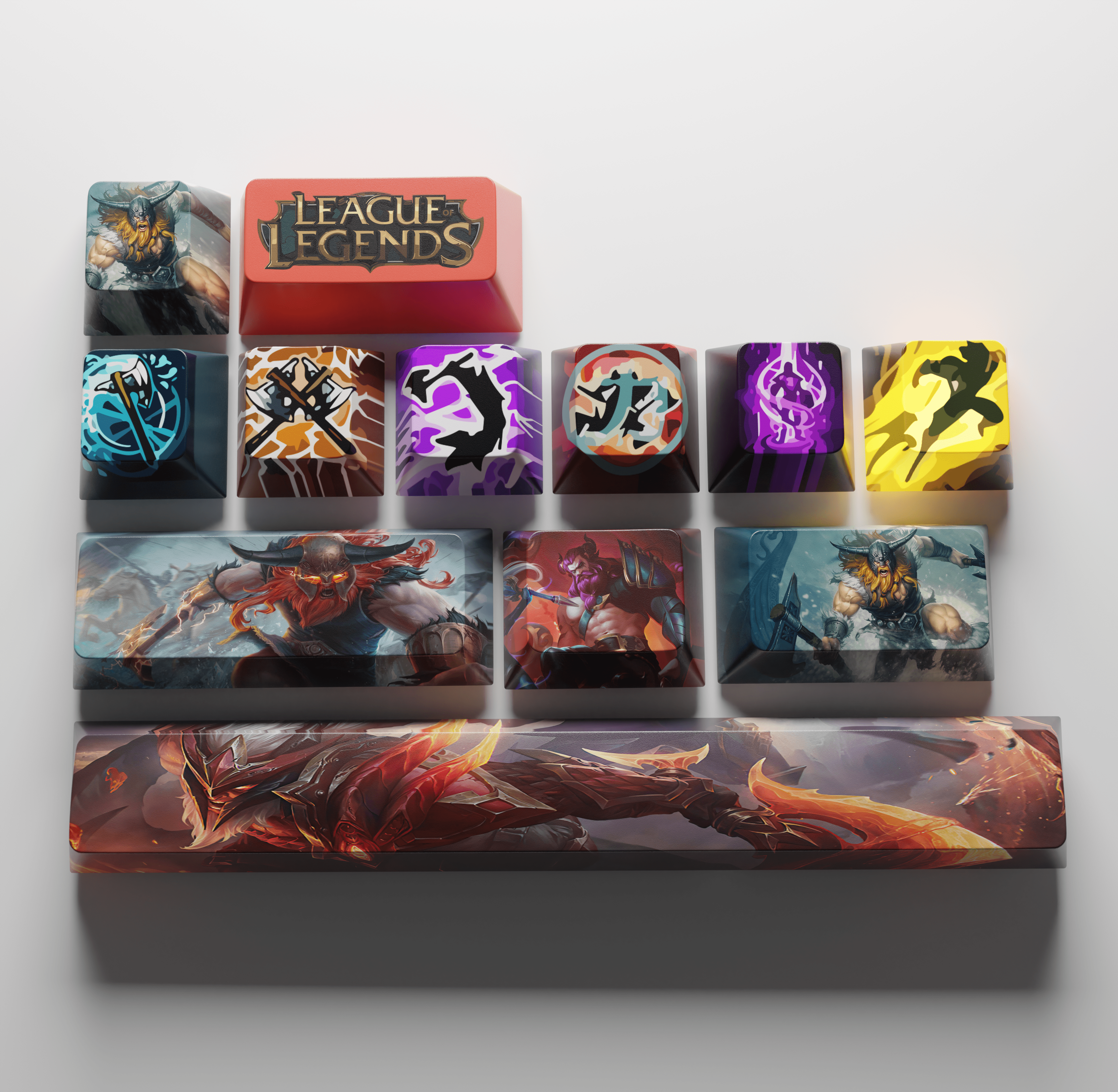 special edition League of Legends olaf Keycaps