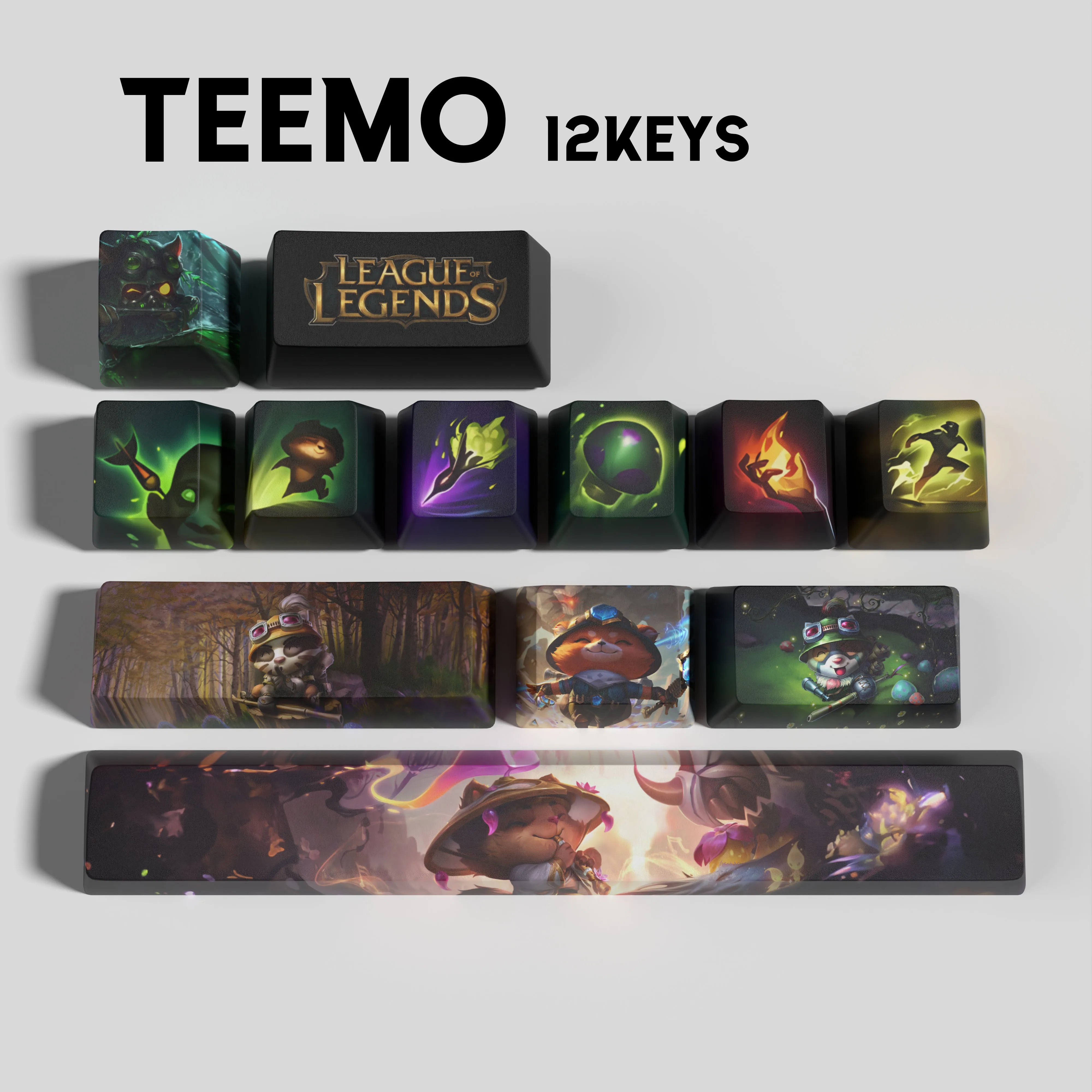 SPECIAL EDITION LEAGUE OF LEGENDS TEEMO KEYCAPS