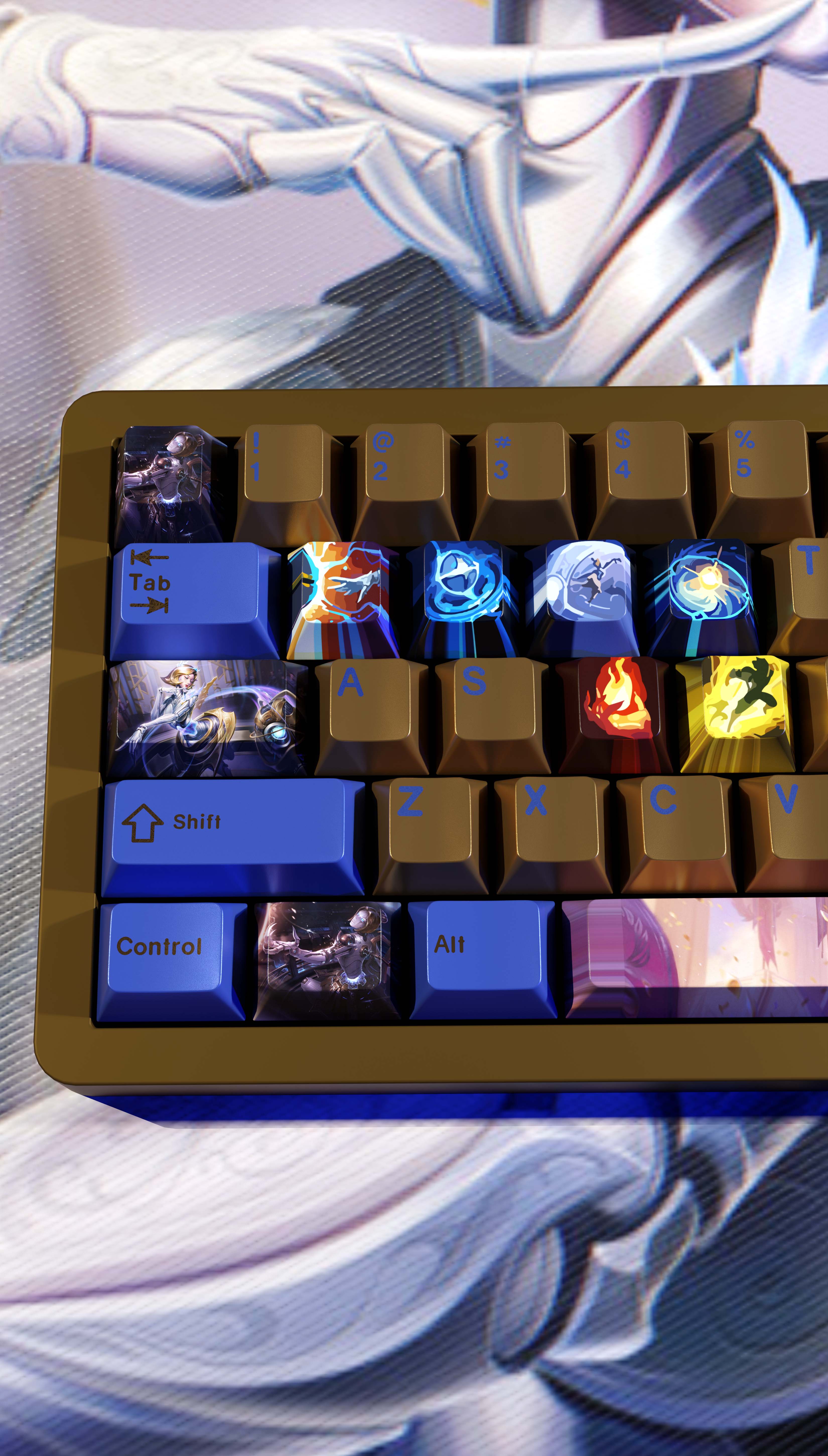 SPECIAL EDITION LEAGUE OF LEGENDS ORIANNA KEYCAPS