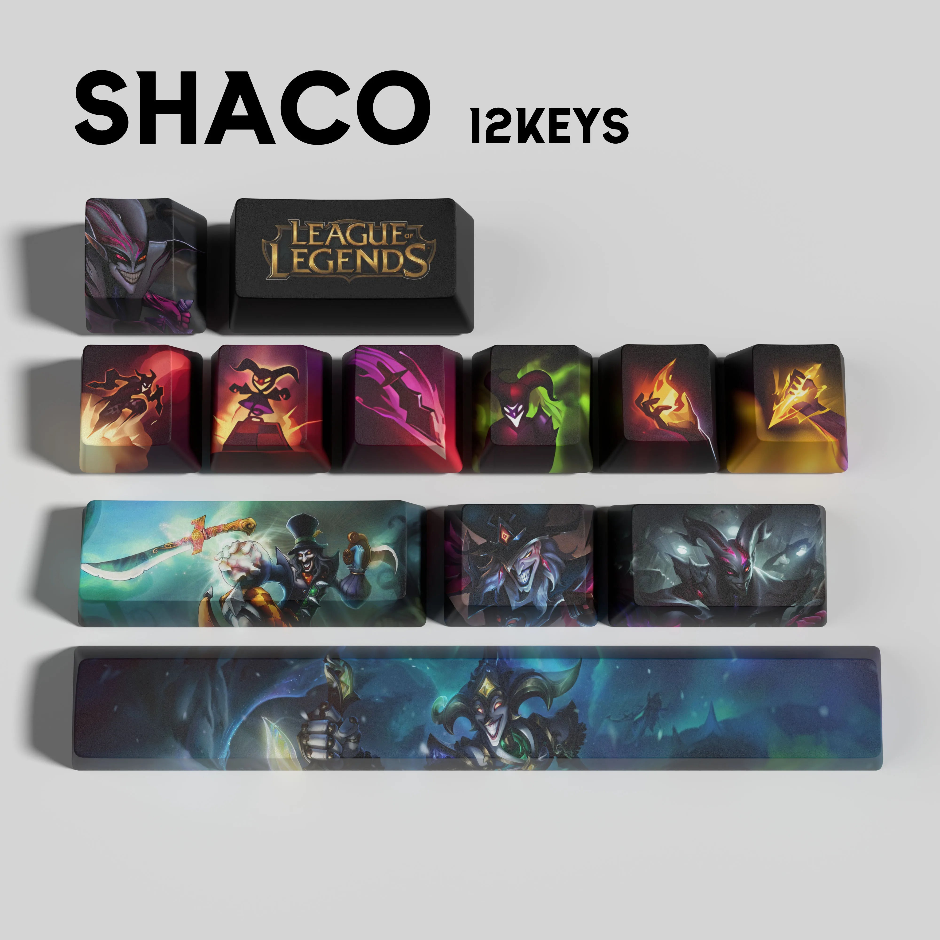 special edition League of Legends shaco keycaps