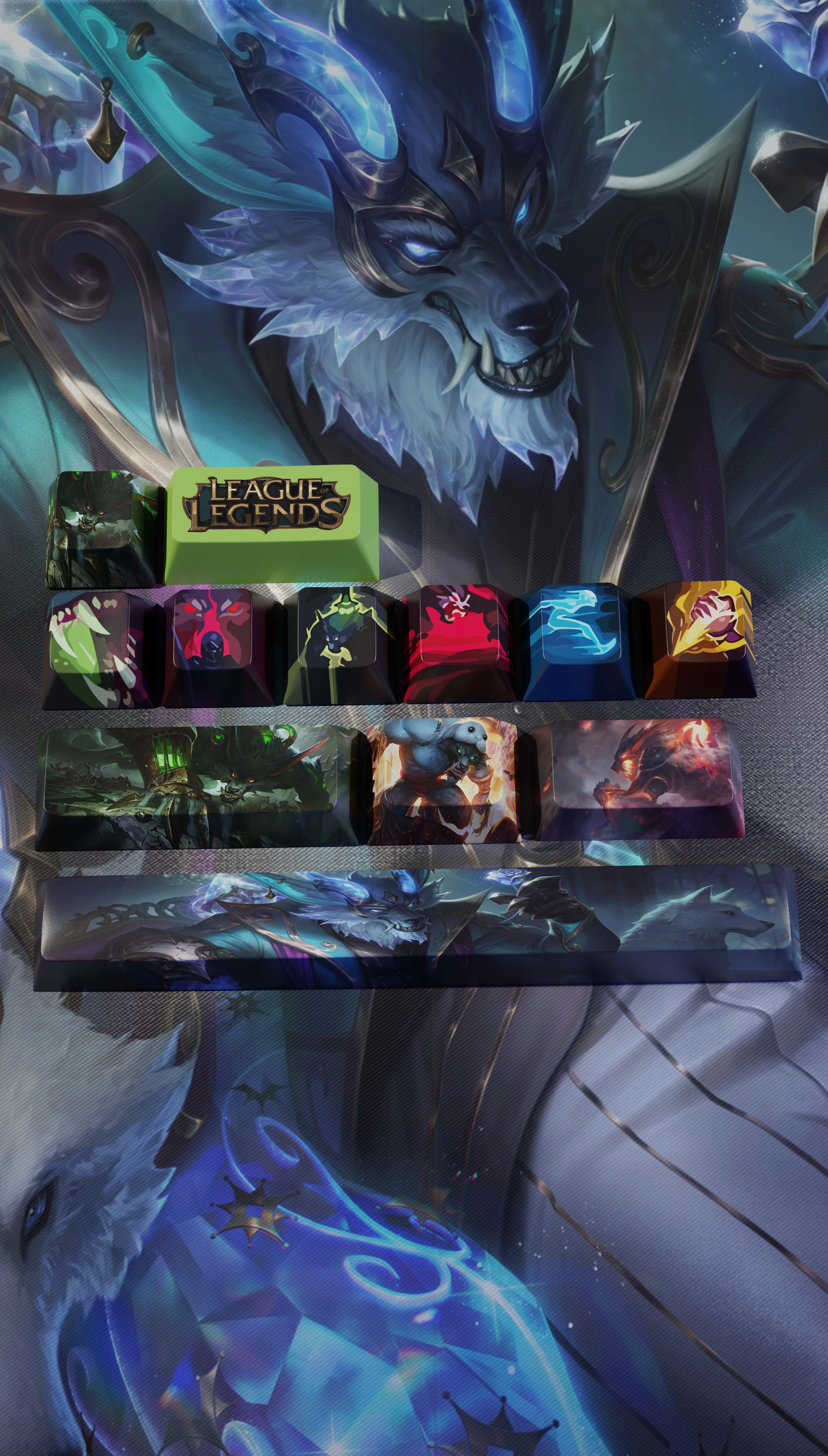 special edition League of Legends warwick keycaps