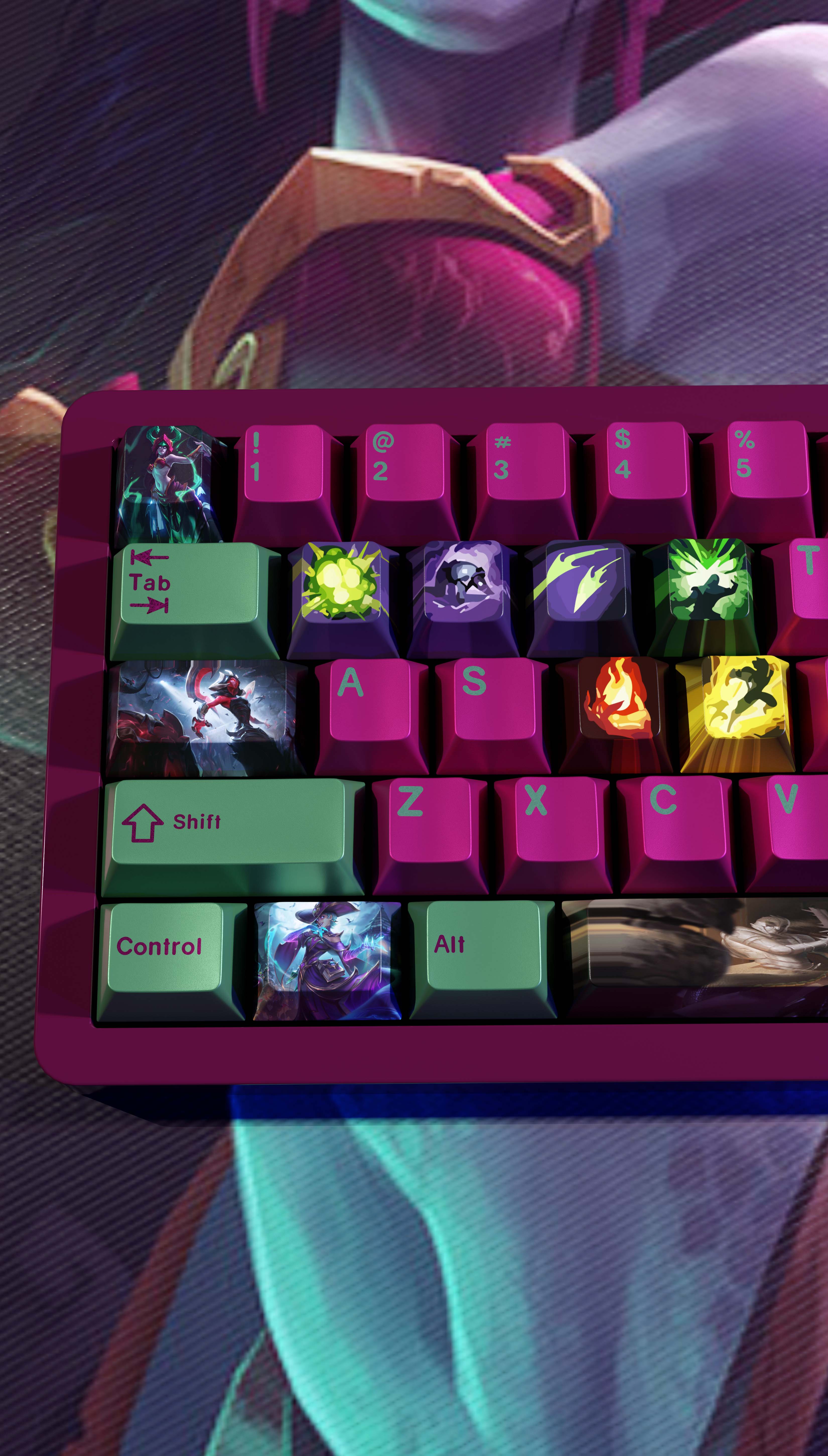 special edition League of Legends cassiopeia Keycaps