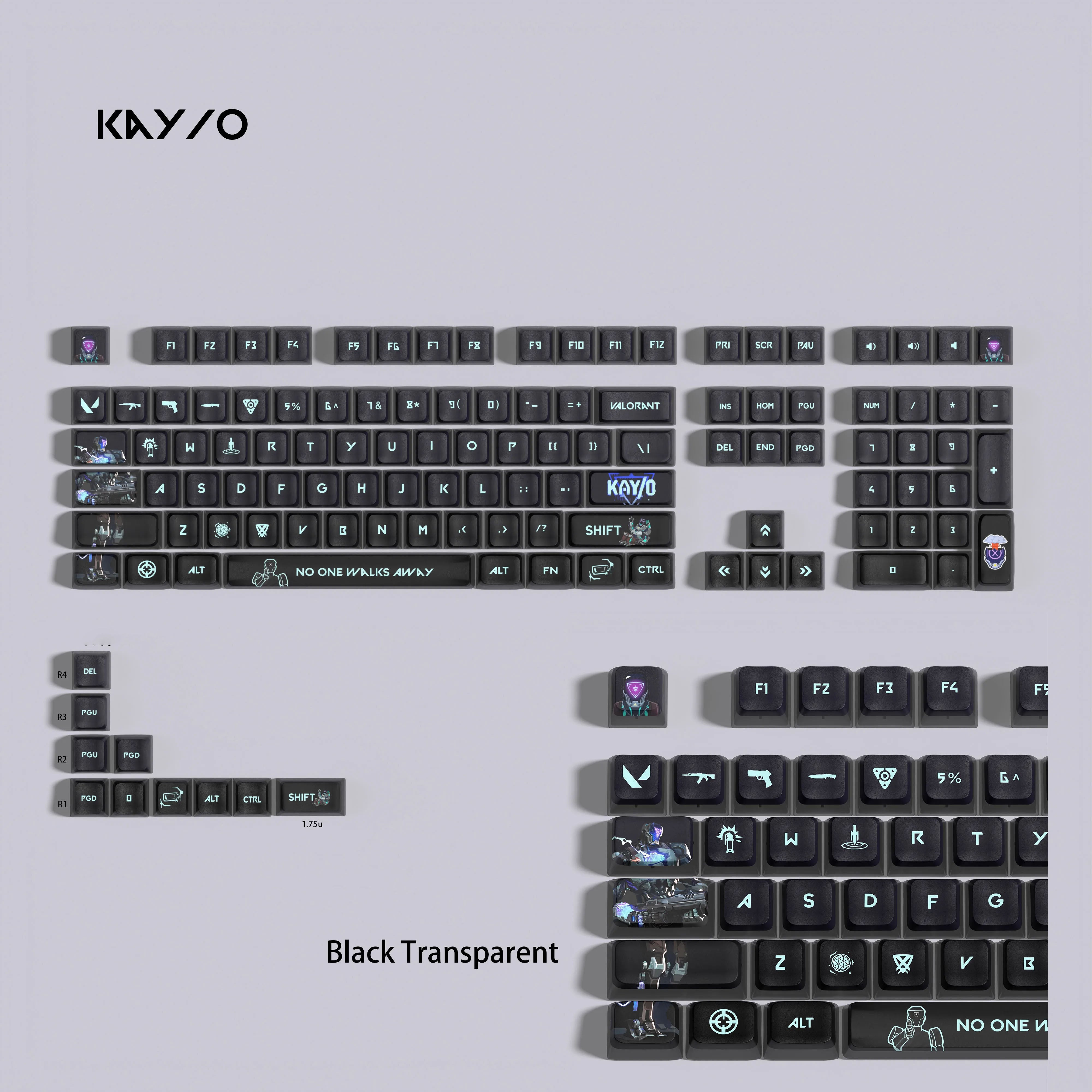 VALORANT KAYO keycaps full set 119 keys ASA Profile