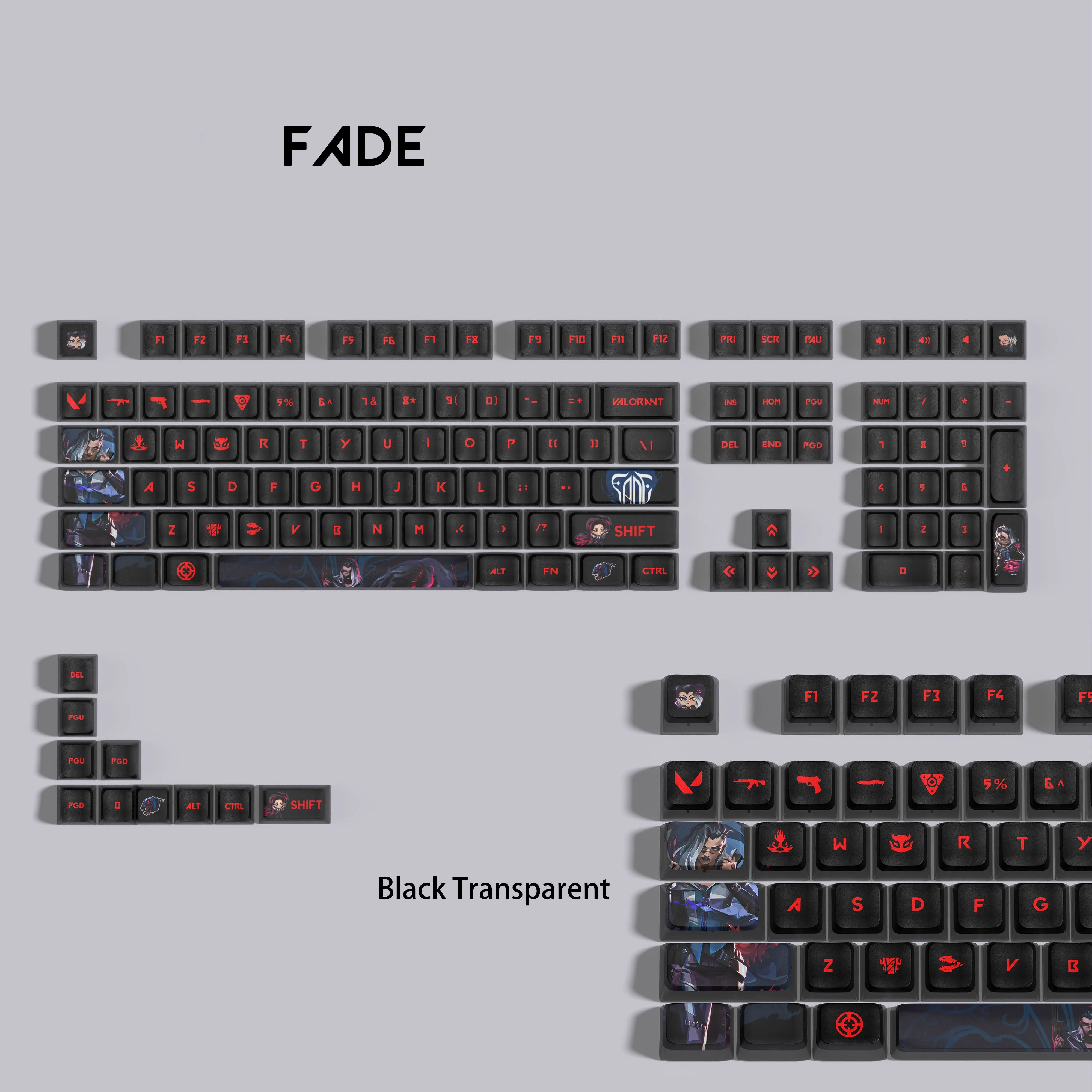 VALORANT Fade keycaps full set 119 keys ASA Profile