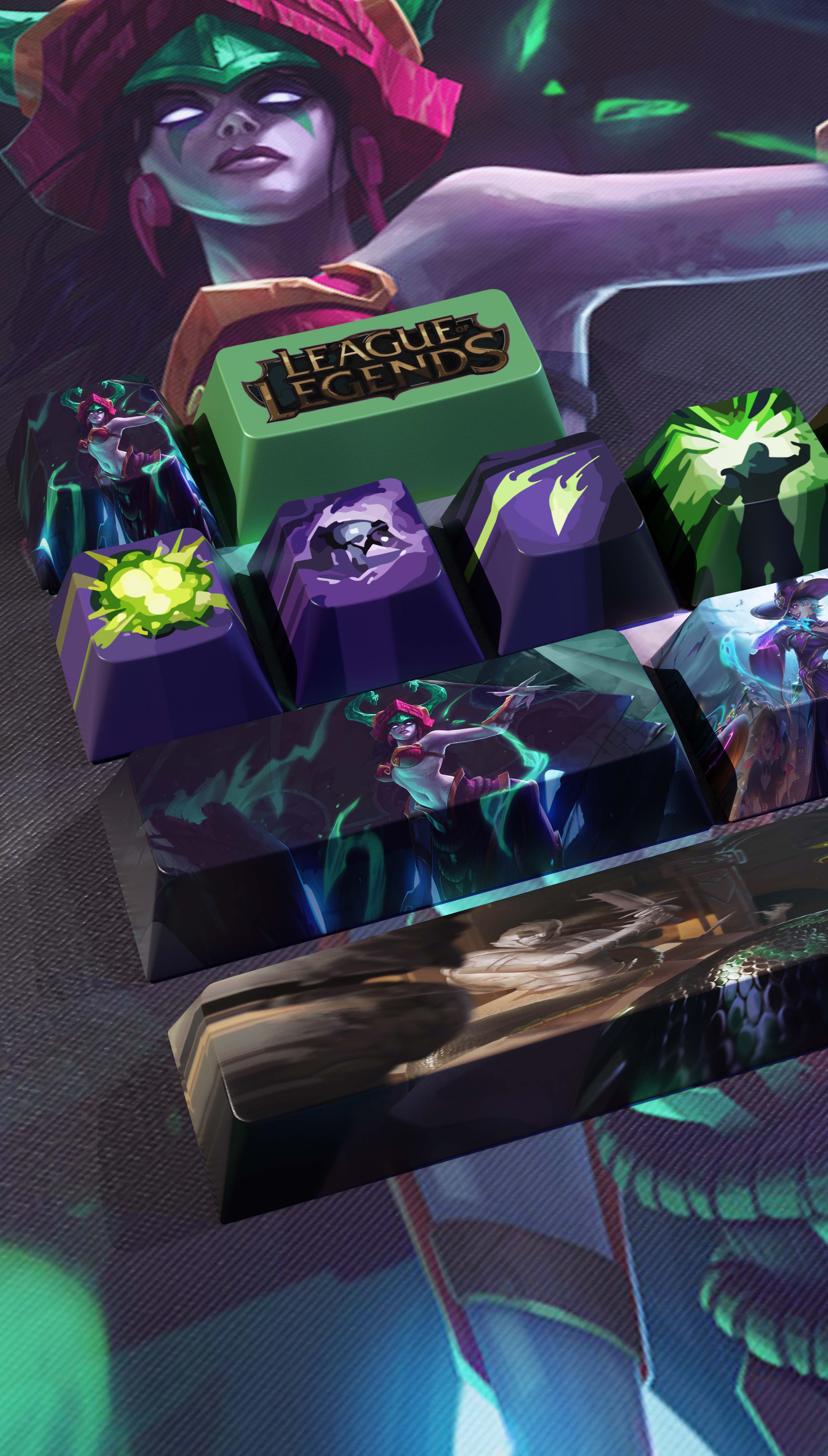 special edition League of Legends cassiopeia Keycaps