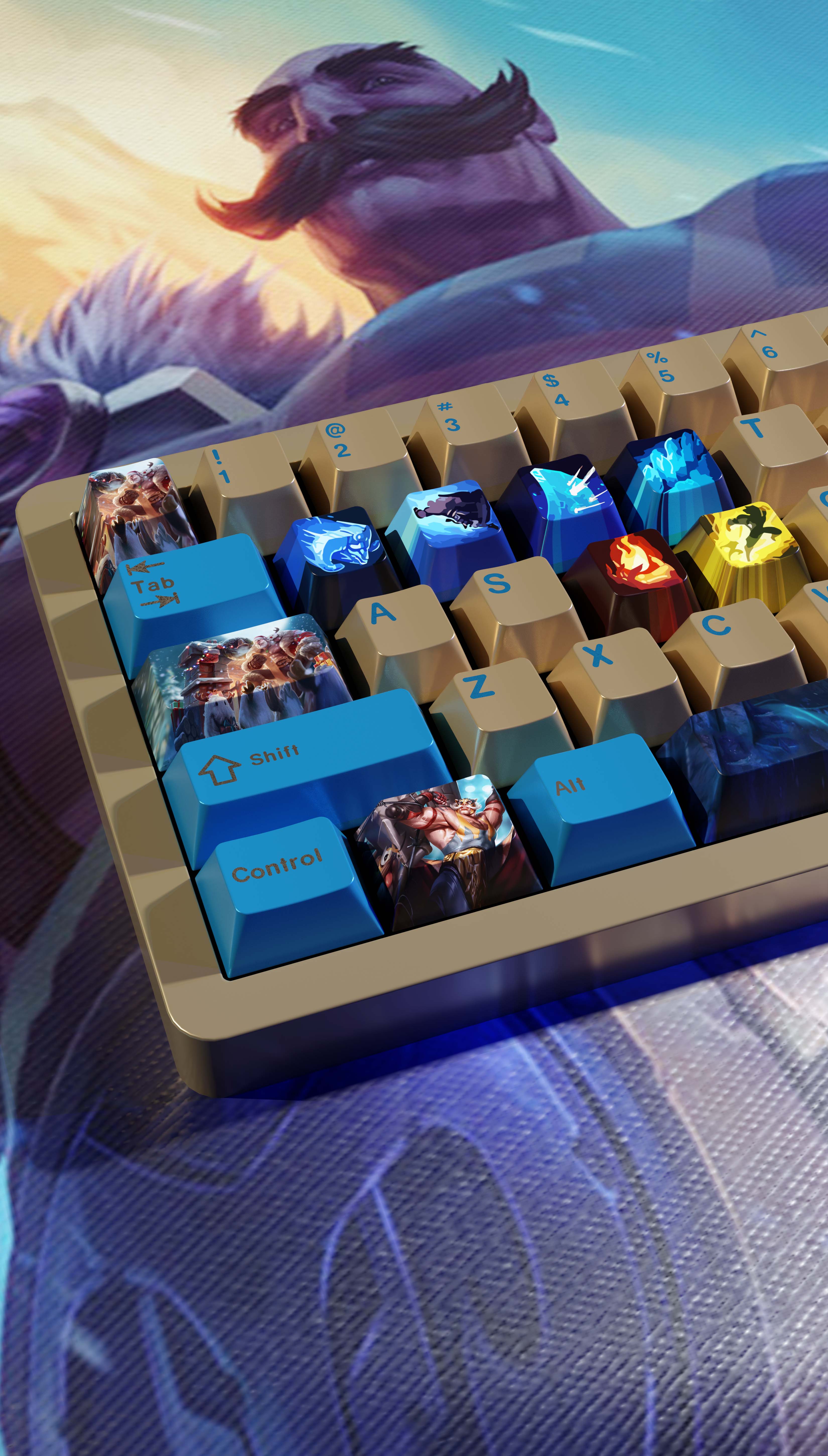 SPECIAL EDITION LEAGUE OF LEGENDS BRAUM KEYCAPS