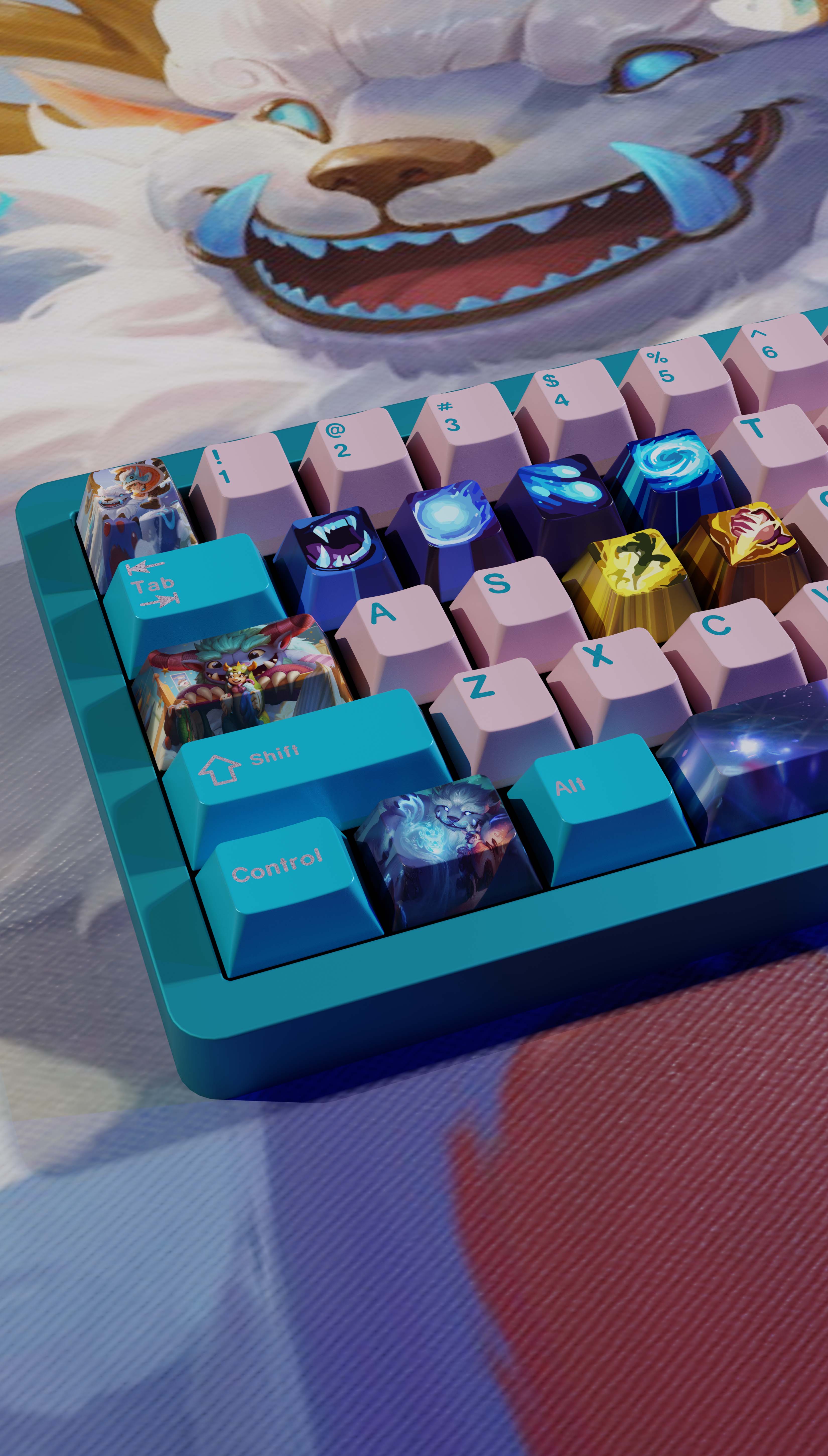 special edition League of Legends NUNU & WILLUMP  keycaps