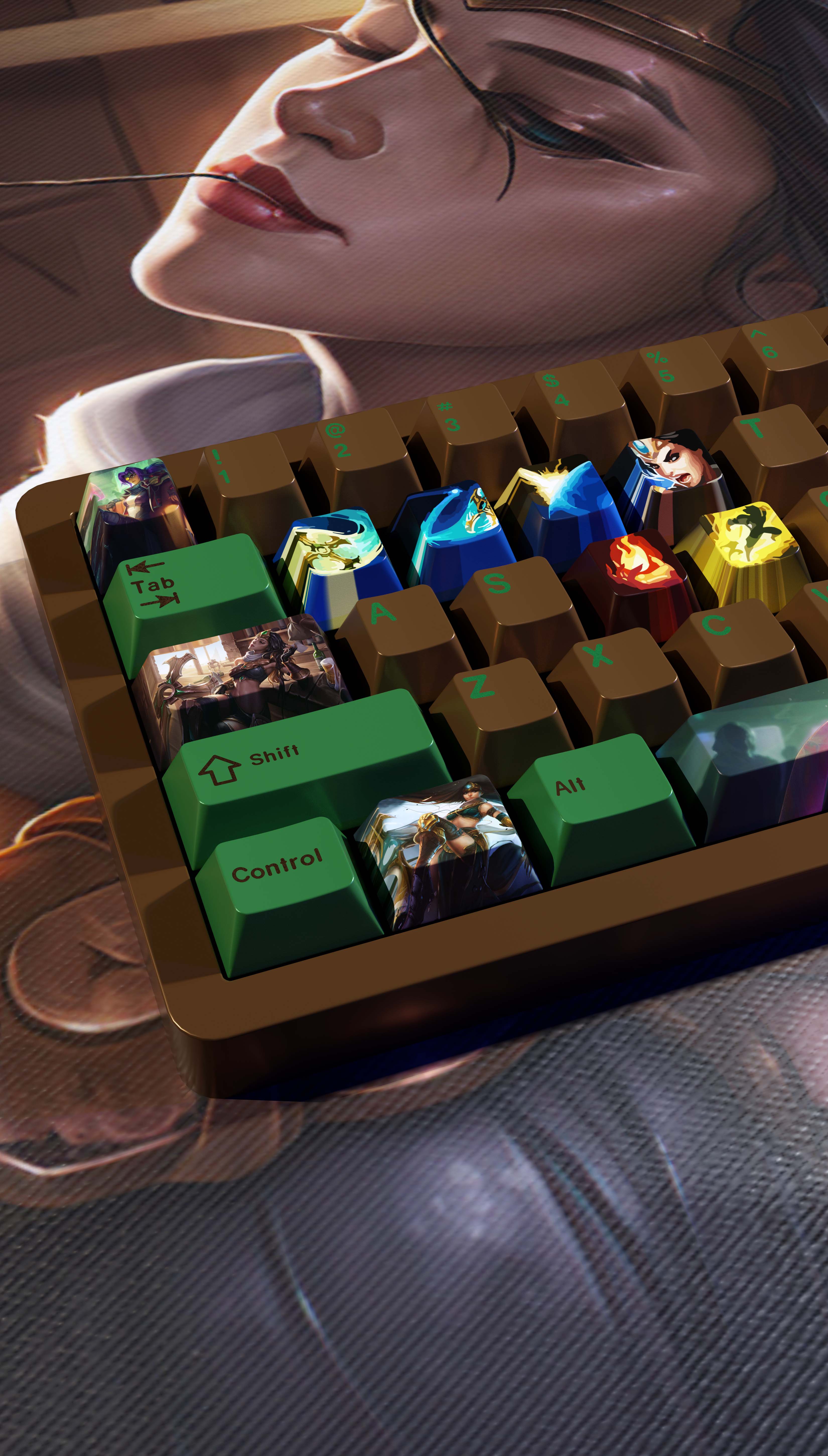 SPECIAL EDITION LEAGUE OF LEGENDS SIVIR KEYCAPS