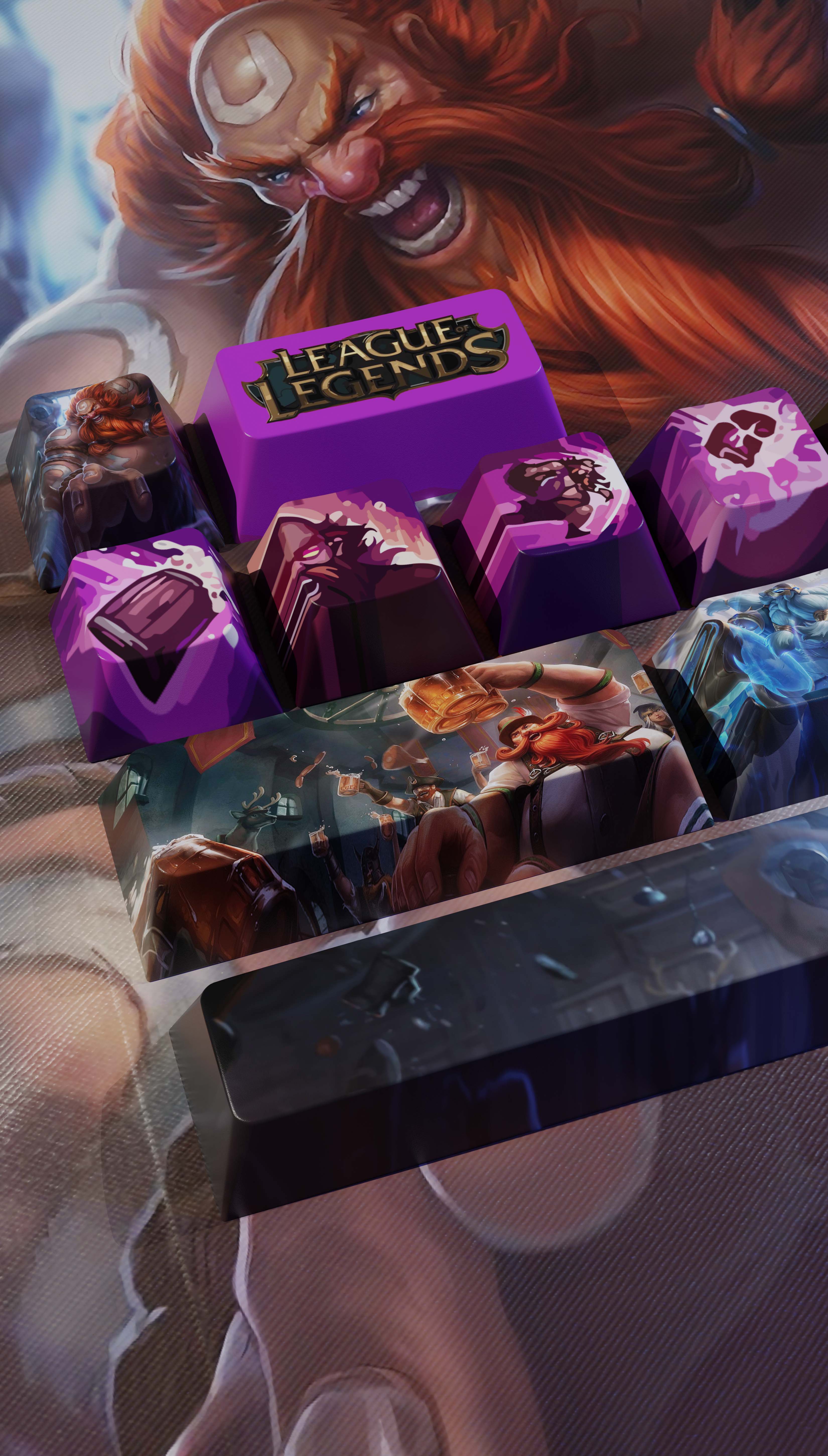 special edition League of Legends gragas Keycaps