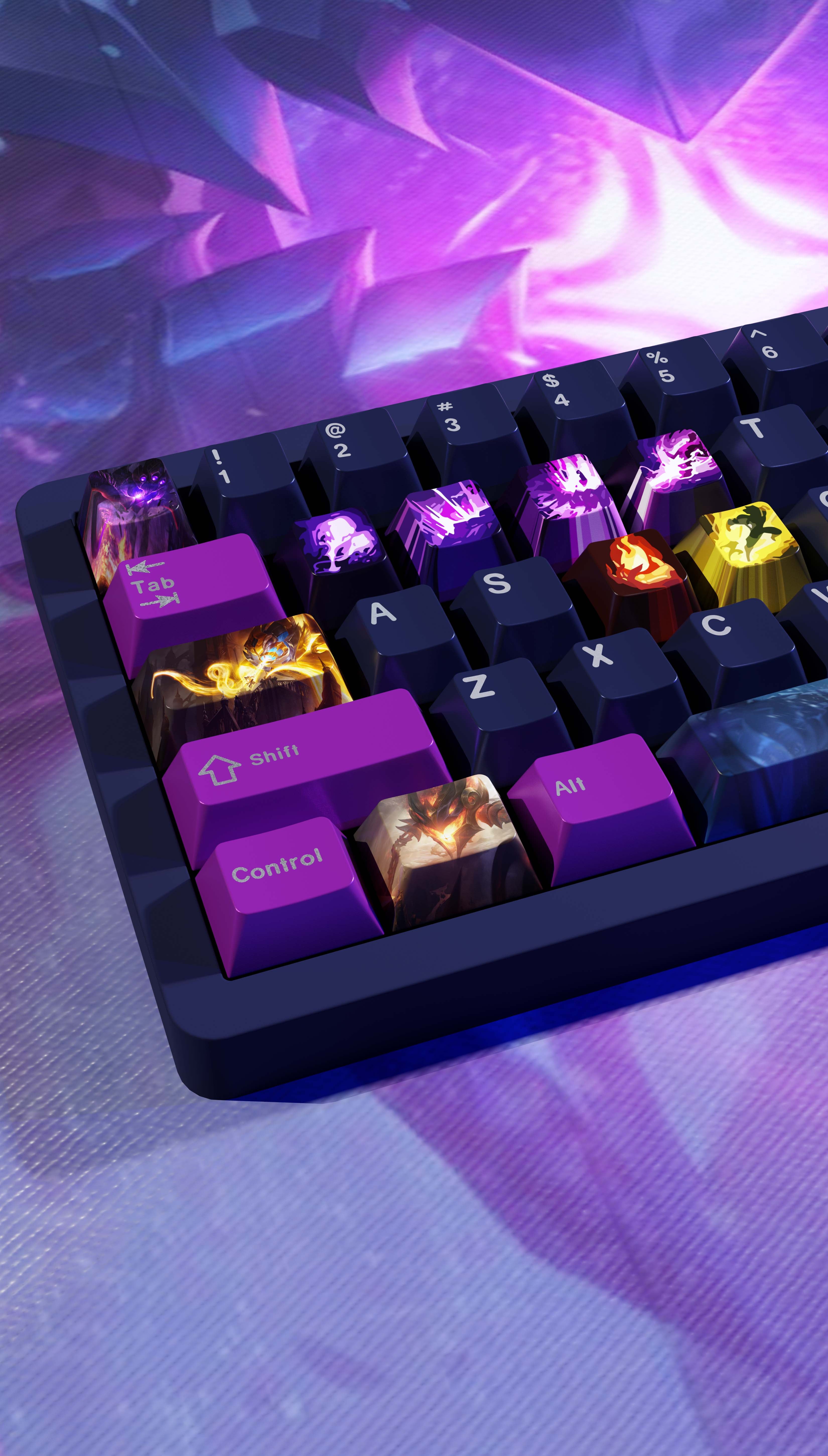 SPECIAL EDITION LEAGUE OF LEGENDS VEL-KOZ KEYCAPS