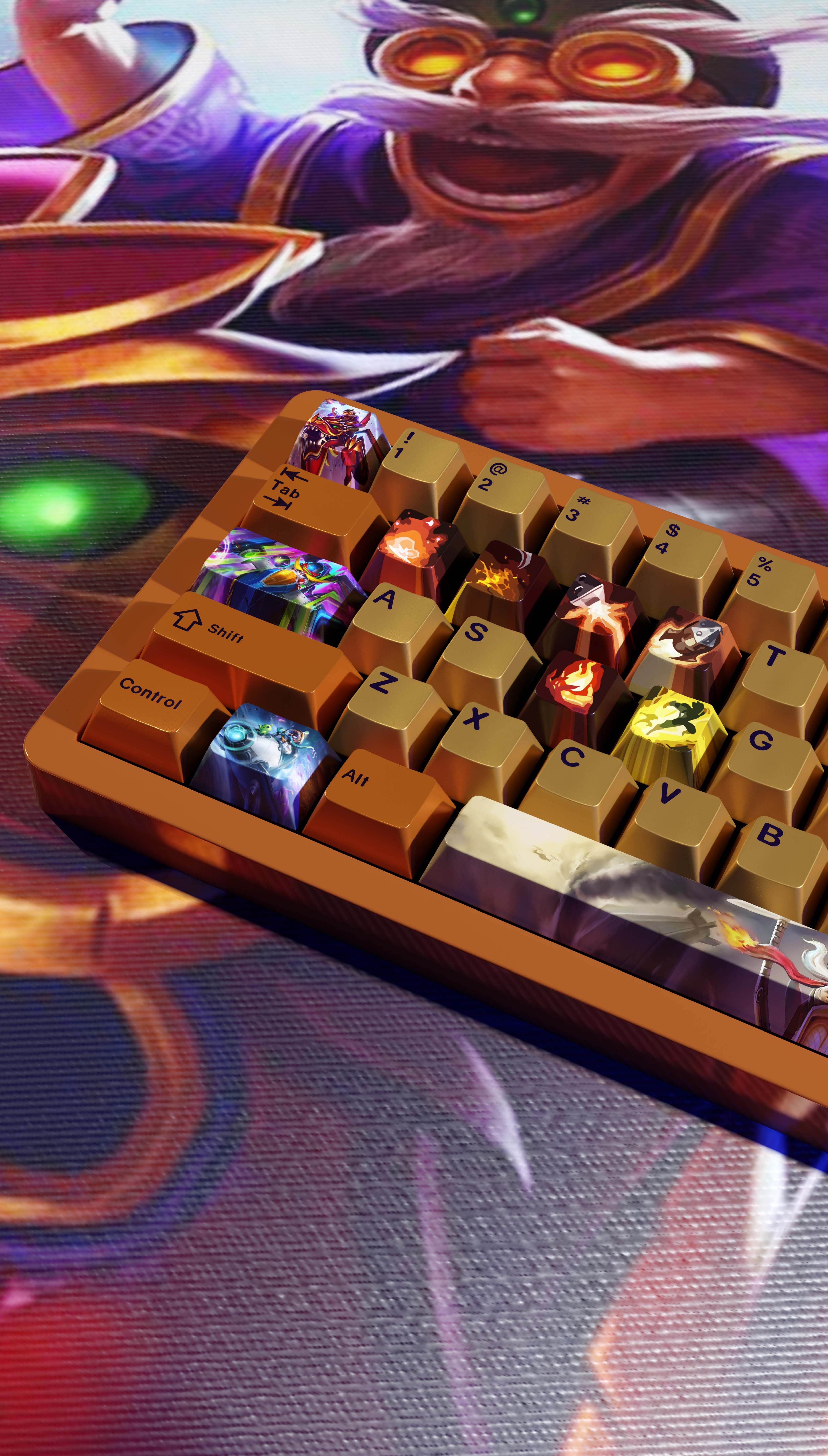 SPECIAL EDITION LEAGUE OF LEGENDS CORKI KEYCAPS