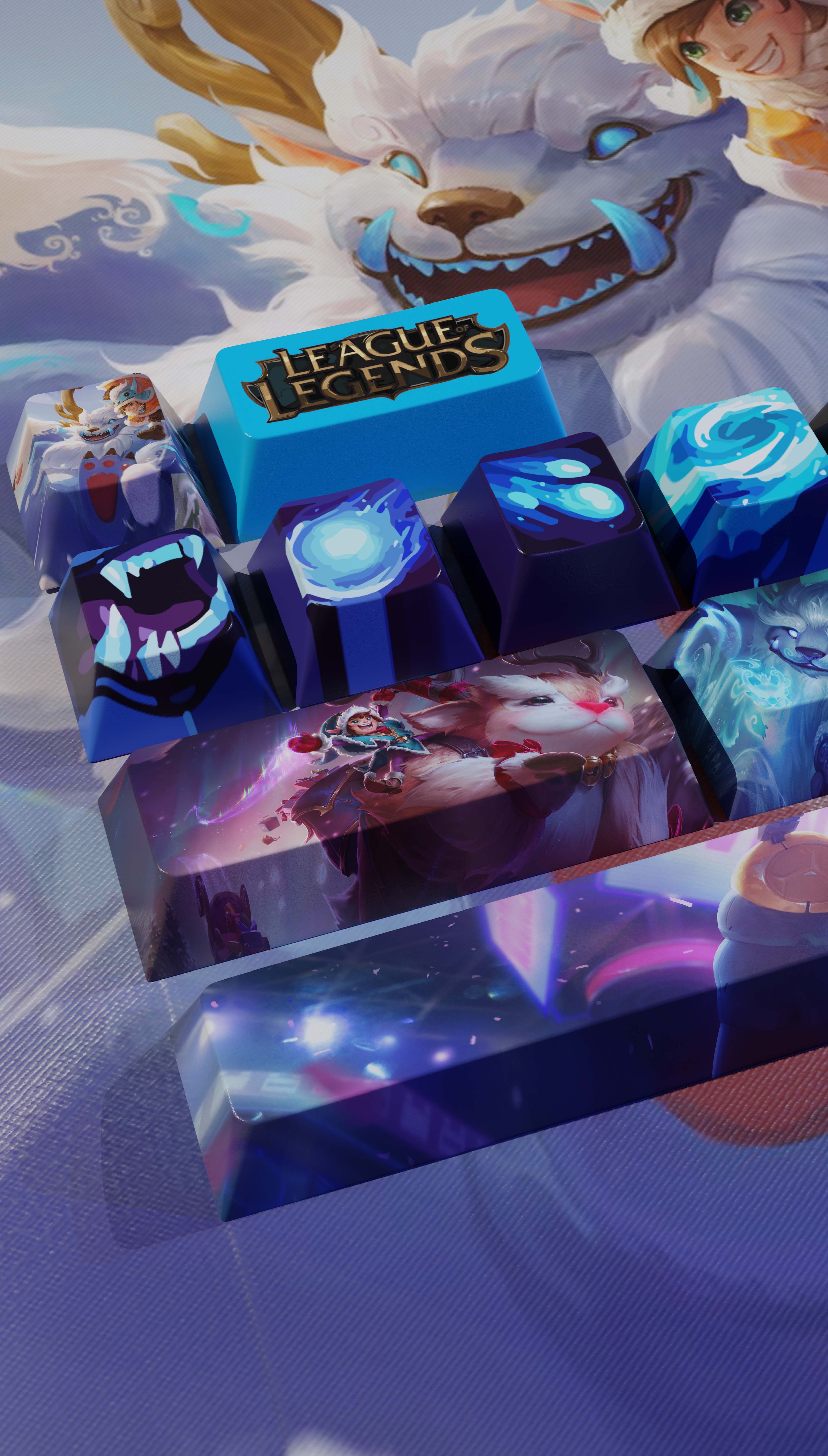 special edition League of Legends NUNU & WILLUMP  keycaps