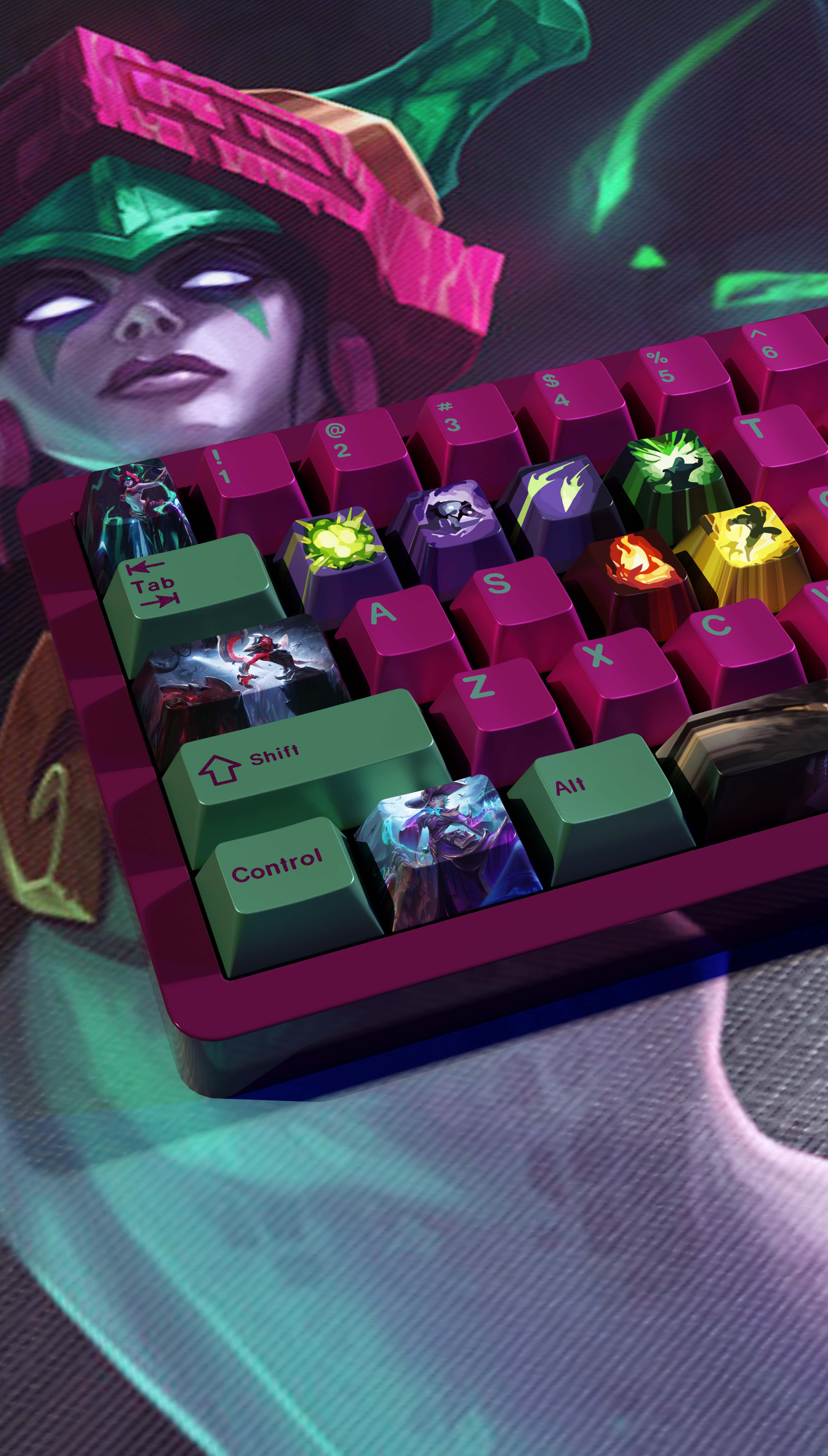 special edition League of Legends cassiopeia Keycaps