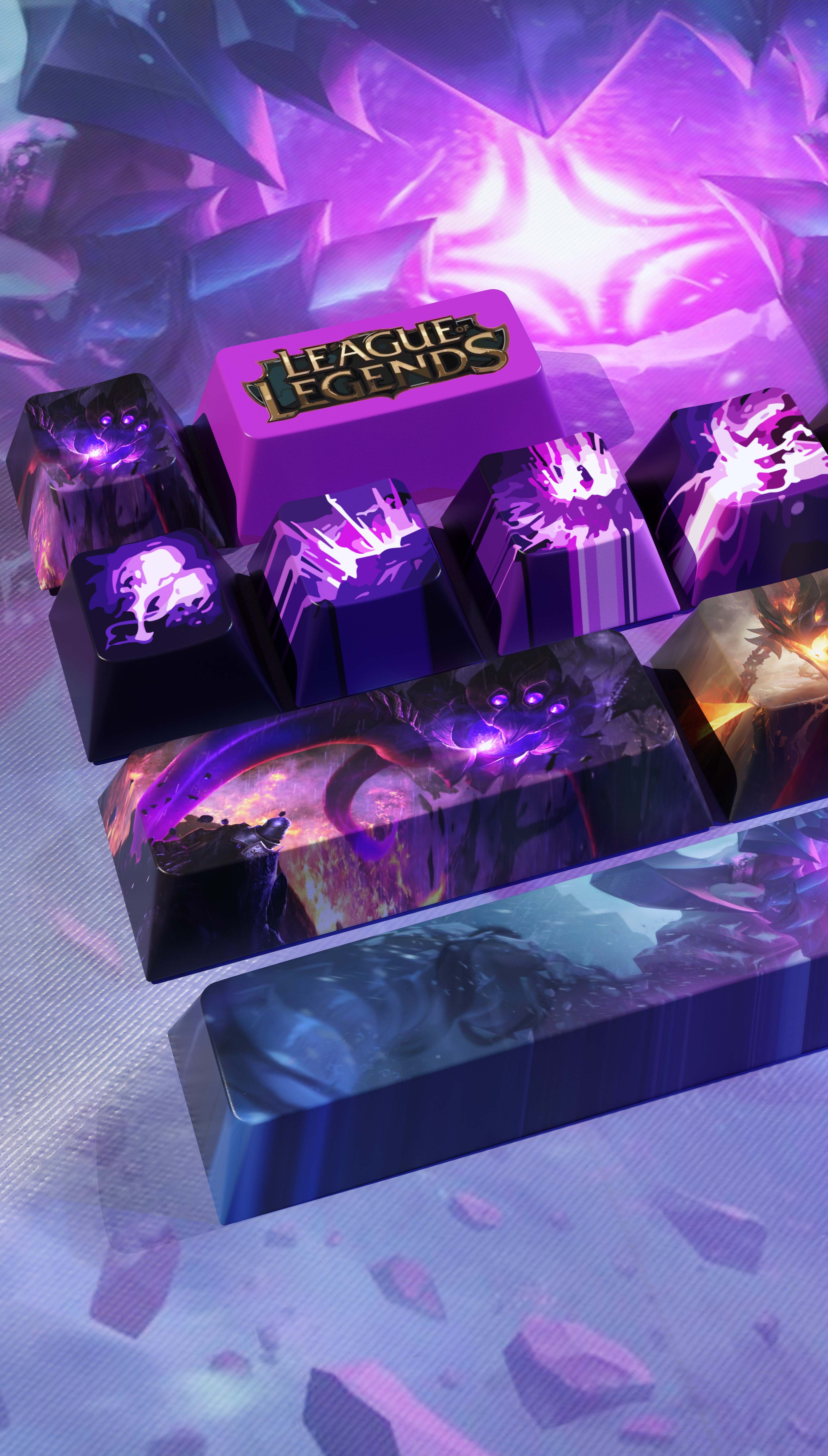 SPECIAL EDITION LEAGUE OF LEGENDS VEL-KOZ KEYCAPS