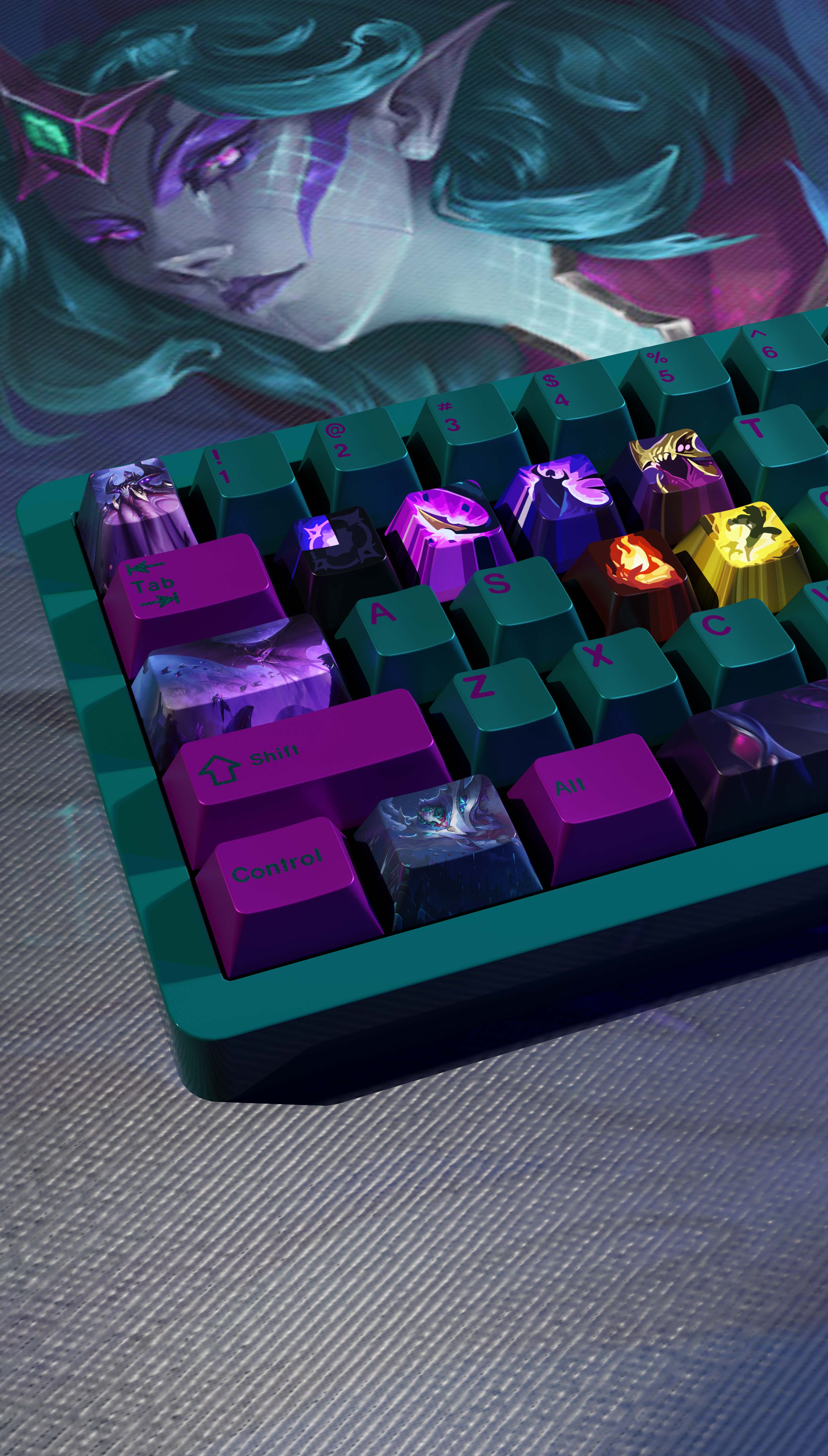 SPECIAL EDITION LEAGUE OF LEGENDS  BEL-VETH KEYCAPS