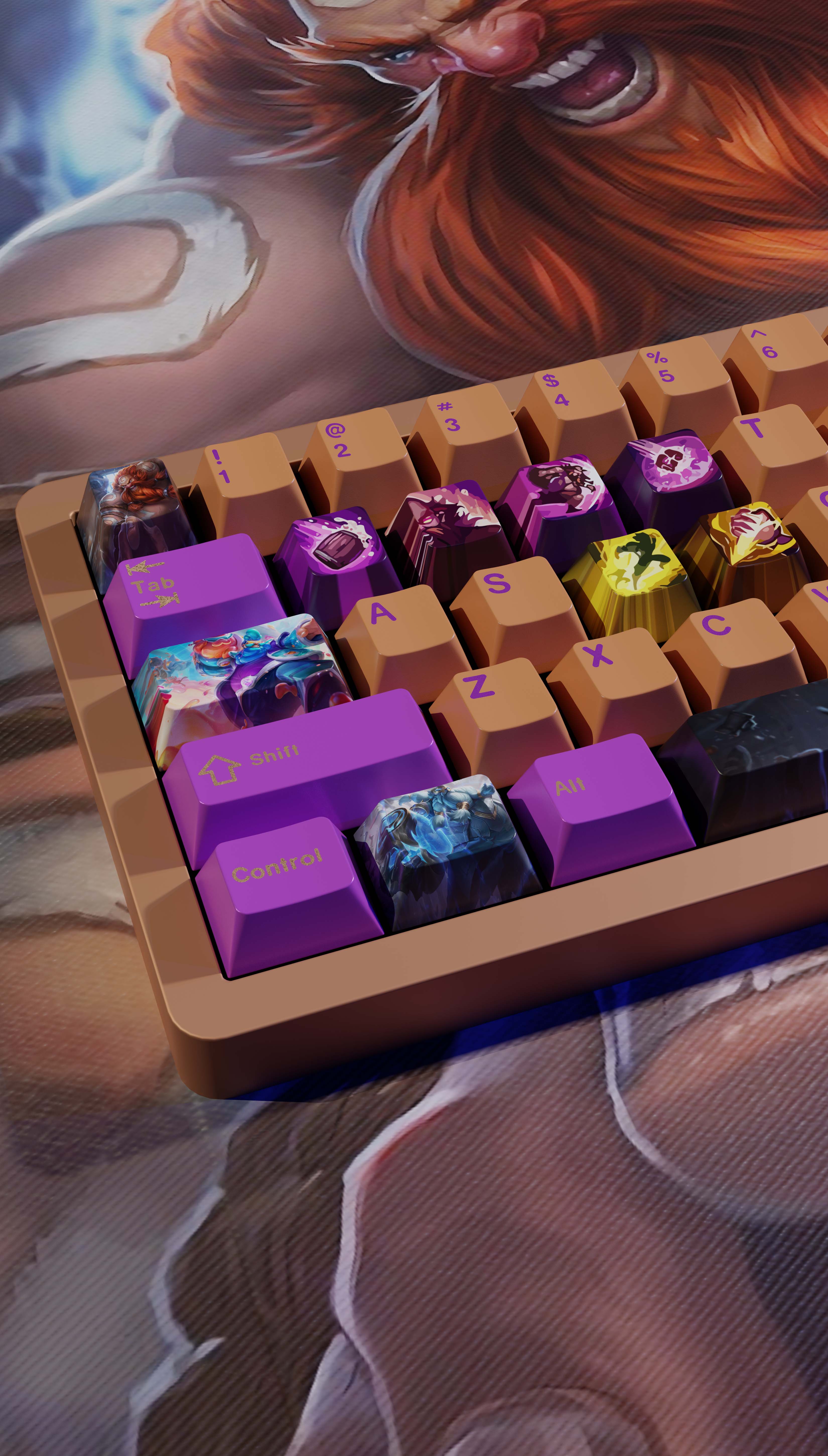 special edition League of Legends gragas Keycaps