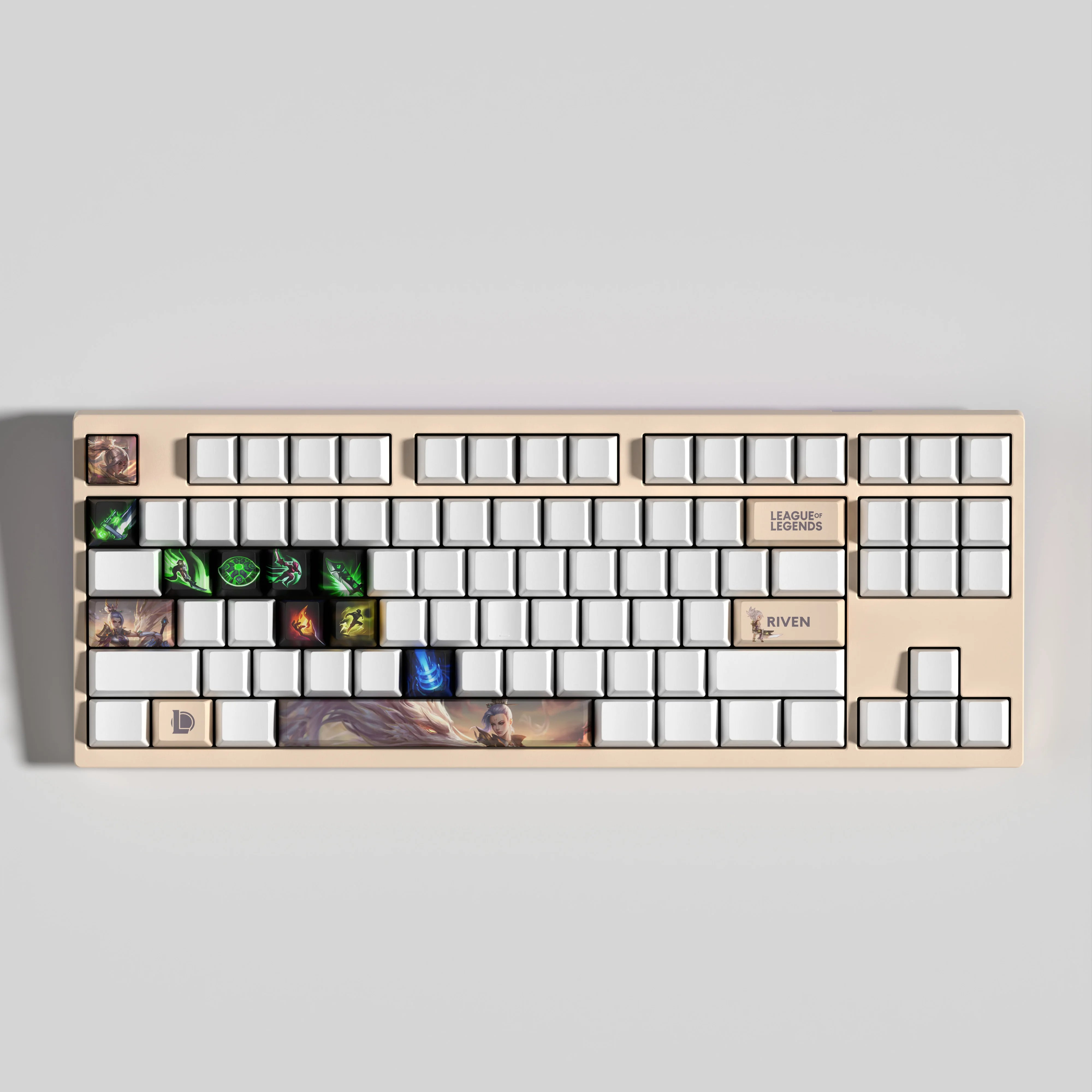 NEW SPECIAL EDITION LEAGUE OF LEGENDS RIVEN KEYCAPS – 14 KAY