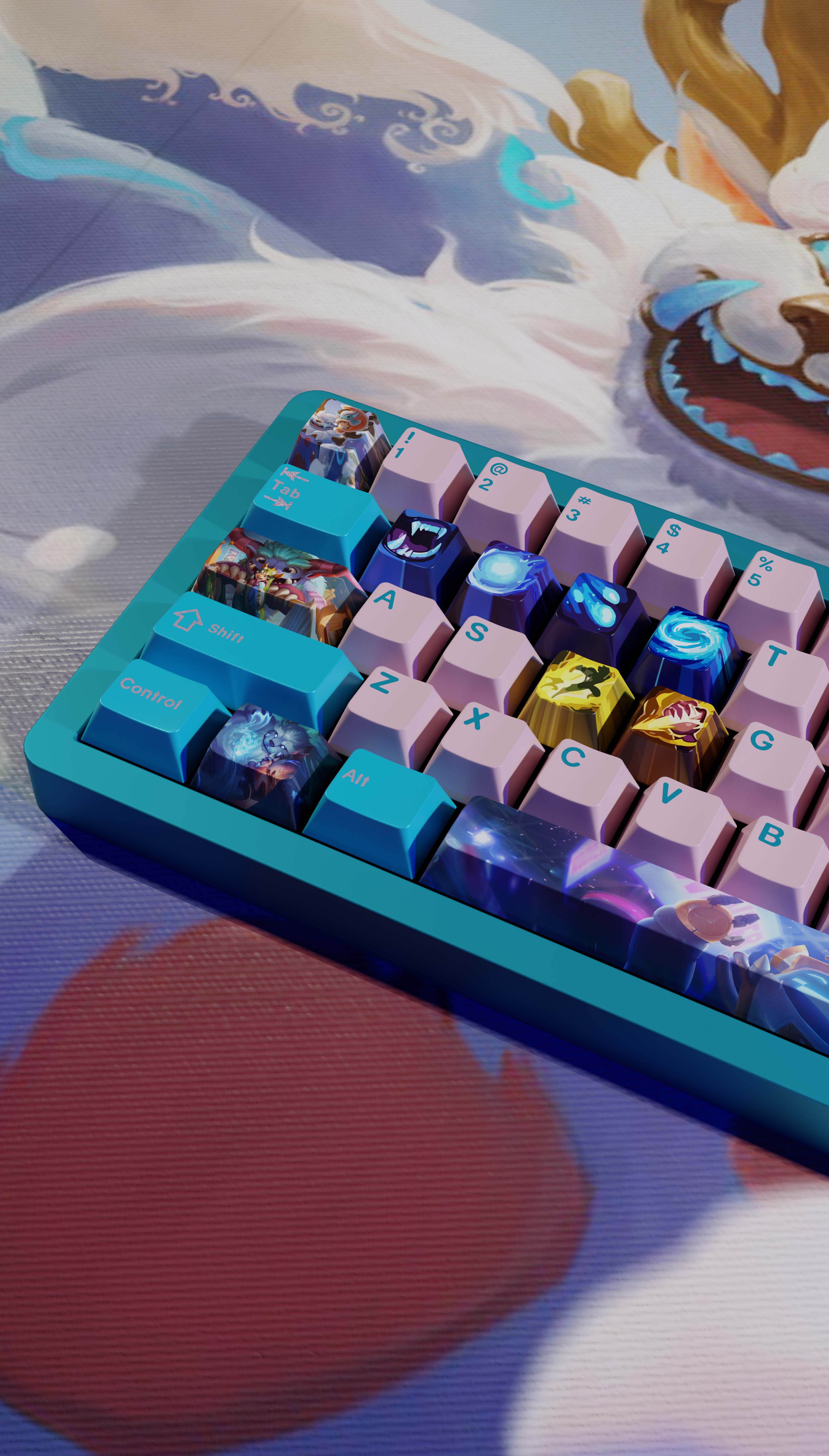 special edition League of Legends NUNU & WILLUMP  keycaps