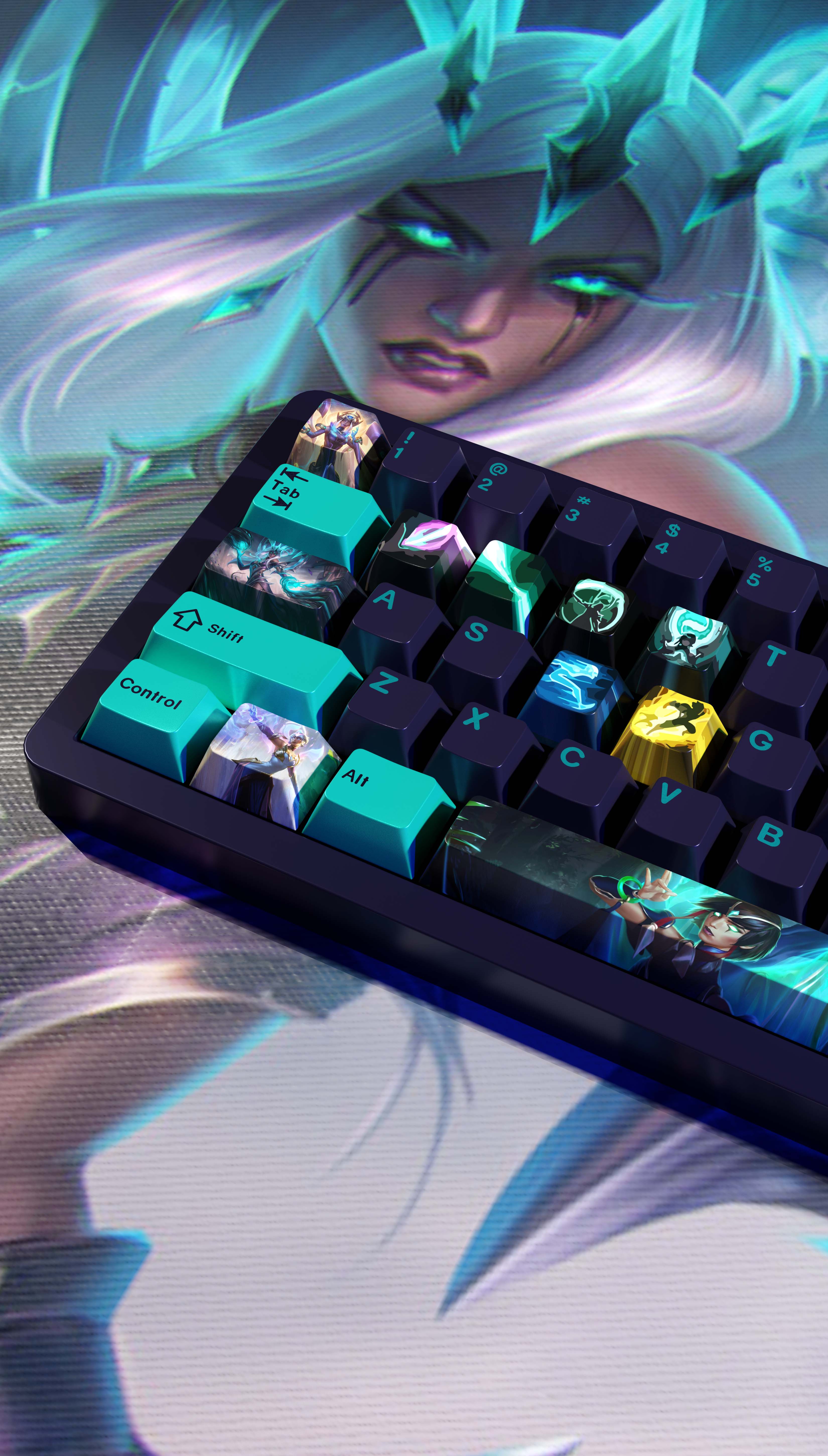 special edition League of Legends karma Keycaps