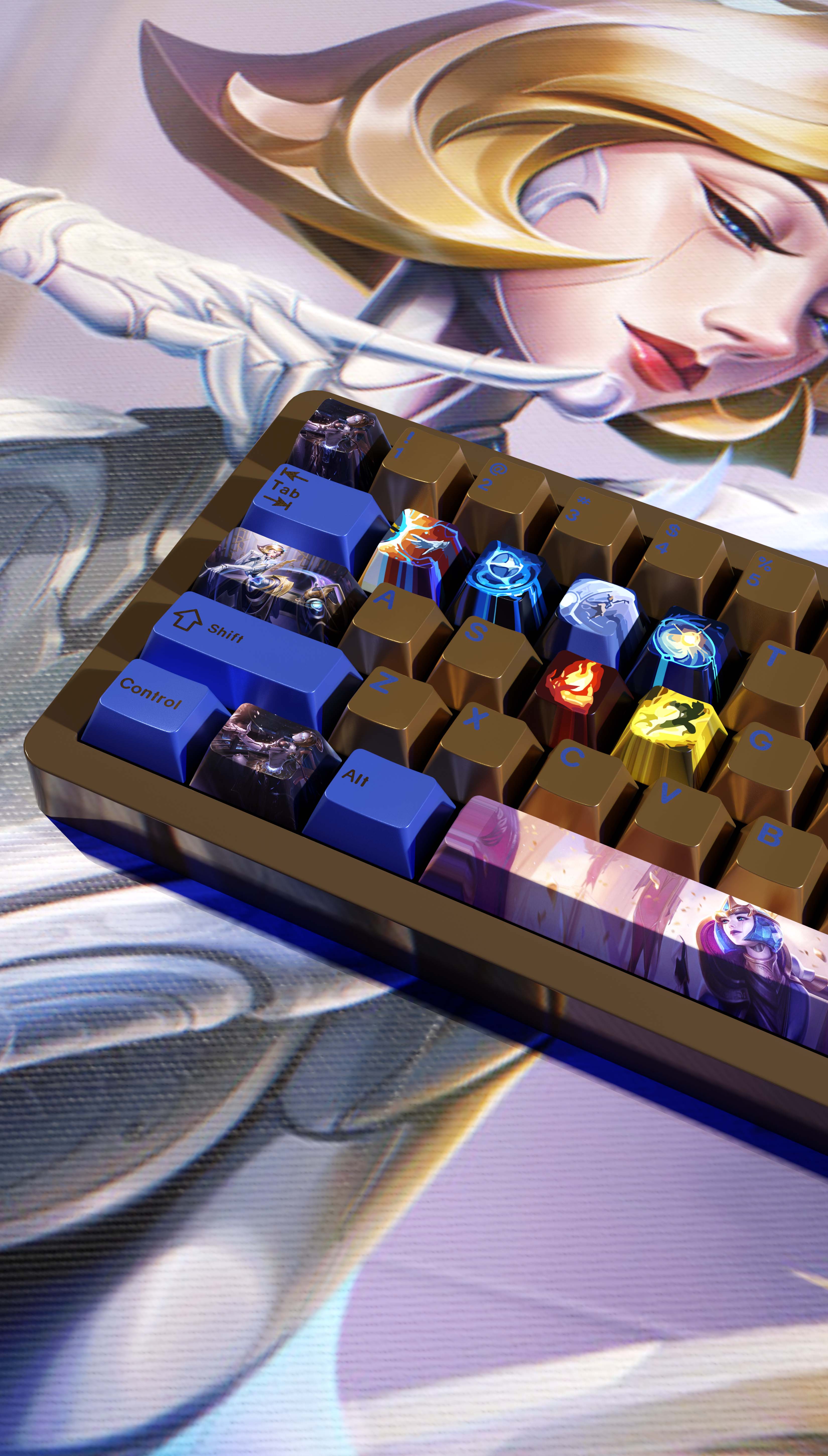 SPECIAL EDITION LEAGUE OF LEGENDS ORIANNA KEYCAPS