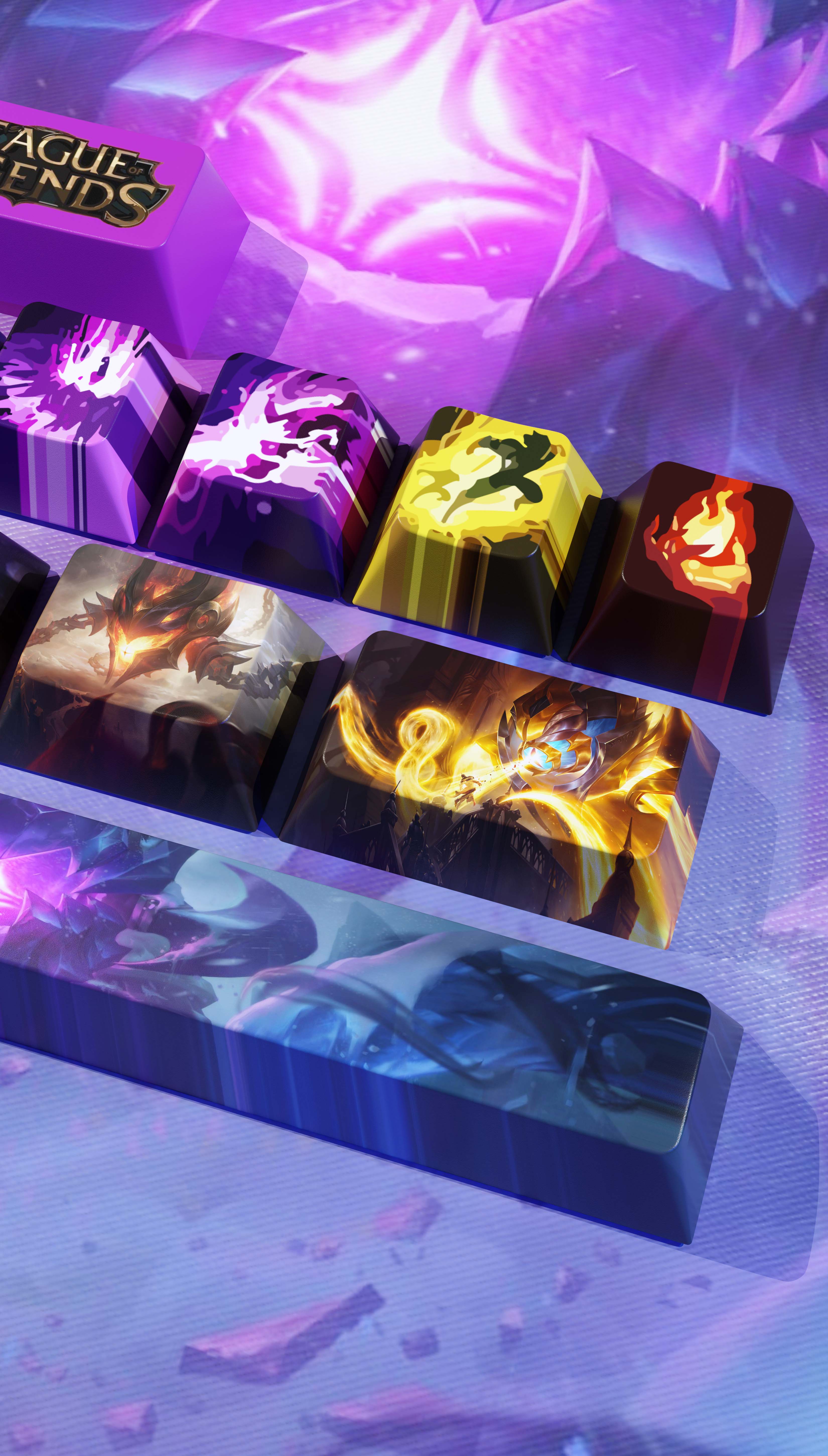 SPECIAL EDITION LEAGUE OF LEGENDS VEL-KOZ KEYCAPS