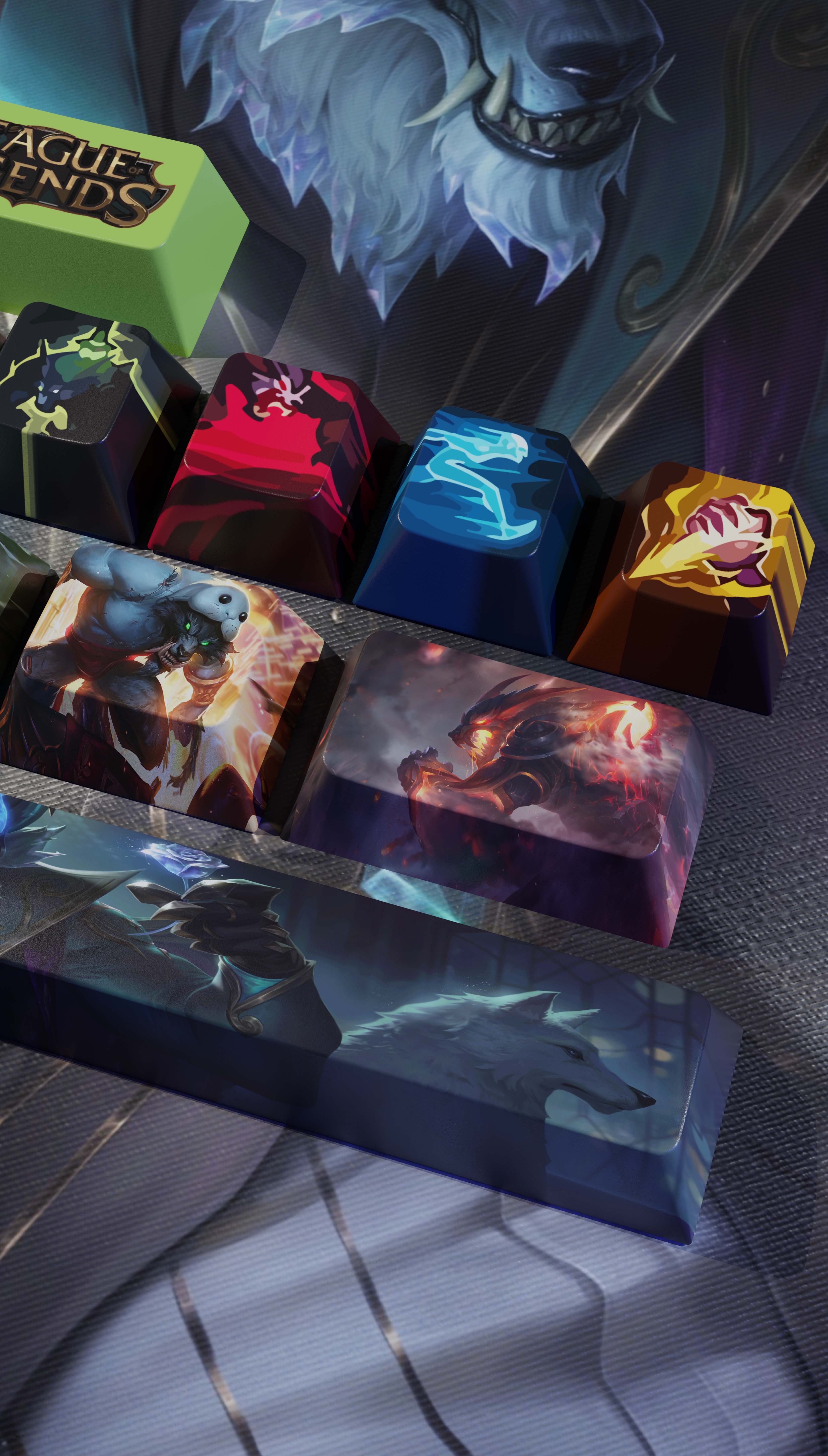 special edition League of Legends warwick keycaps