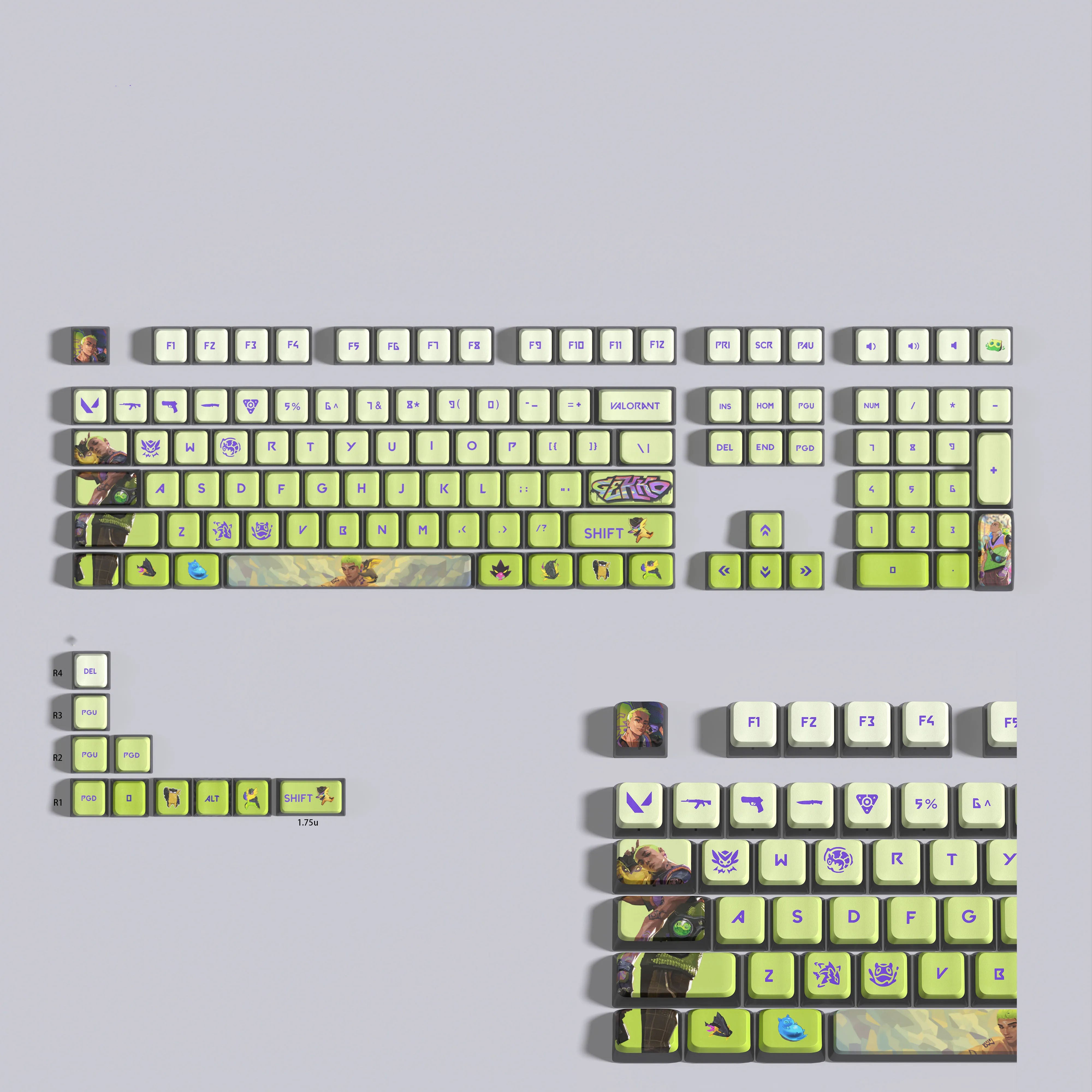 VALORANT Gekko keycaps full set 119 keys ASA Profile