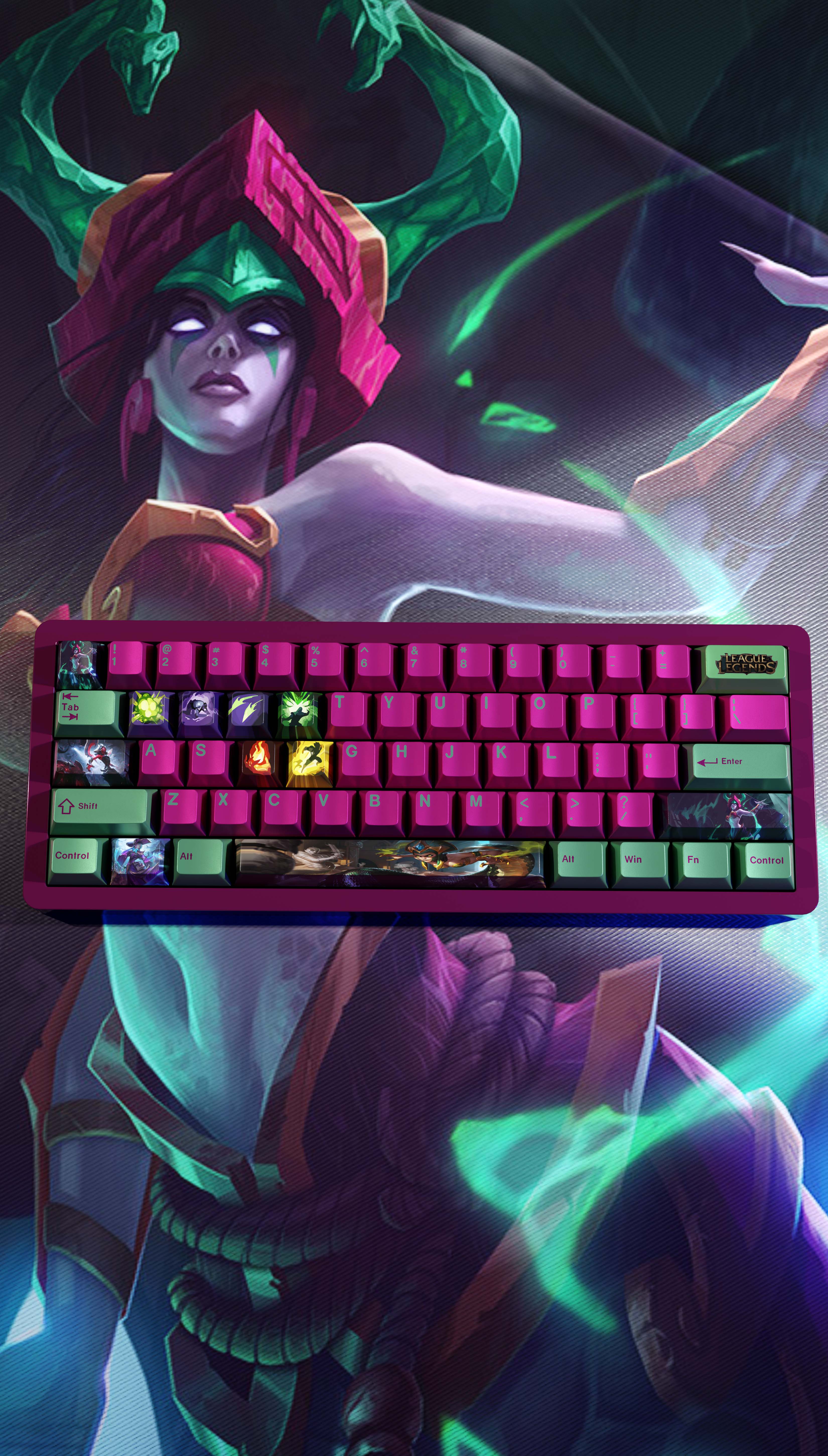 special edition League of Legends cassiopeia Keycaps