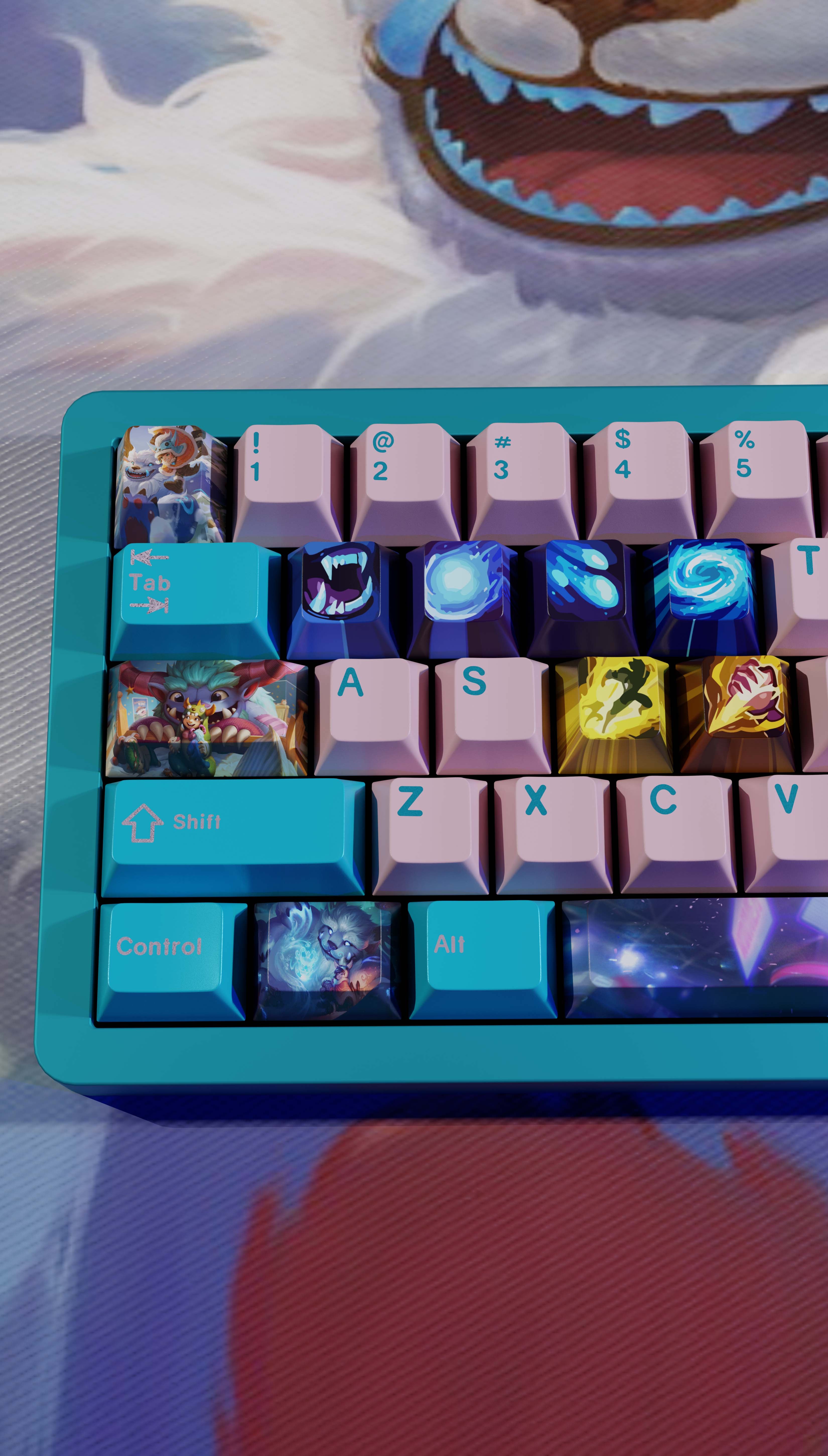 special edition League of Legends NUNU & WILLUMP  keycaps