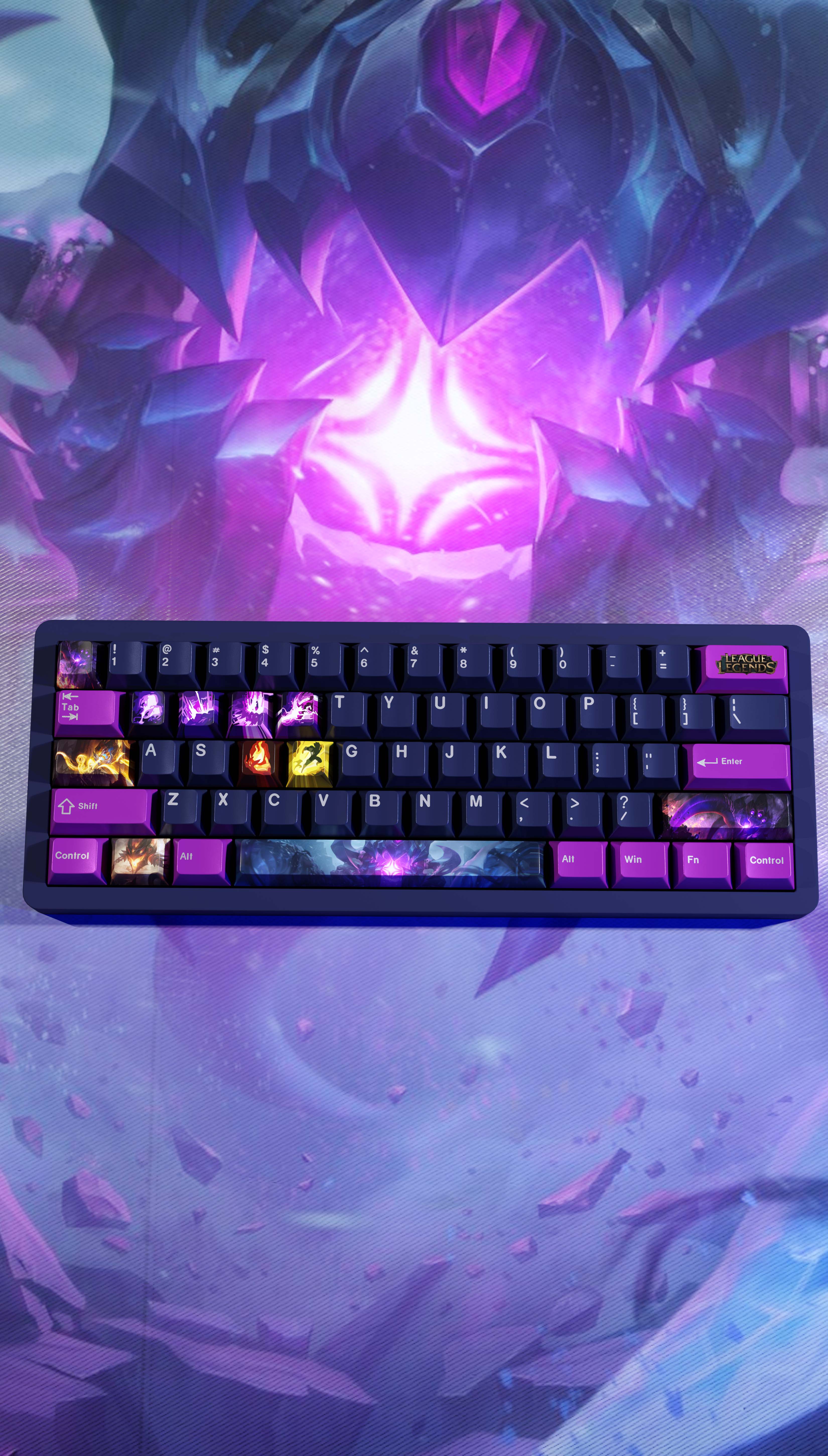 SPECIAL EDITION LEAGUE OF LEGENDS VEL-KOZ KEYCAPS