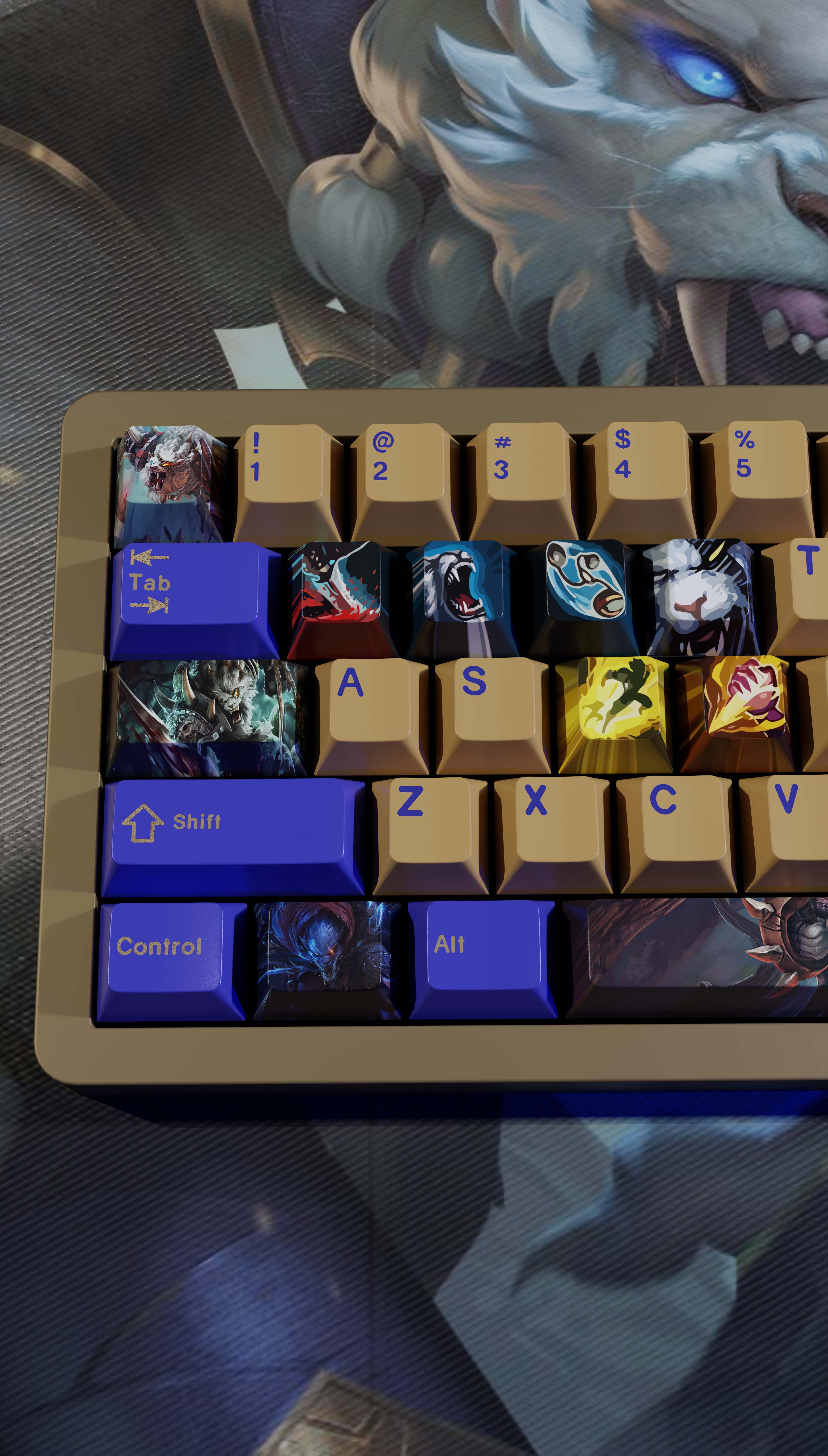 special edition League of Legends rangar keycaps