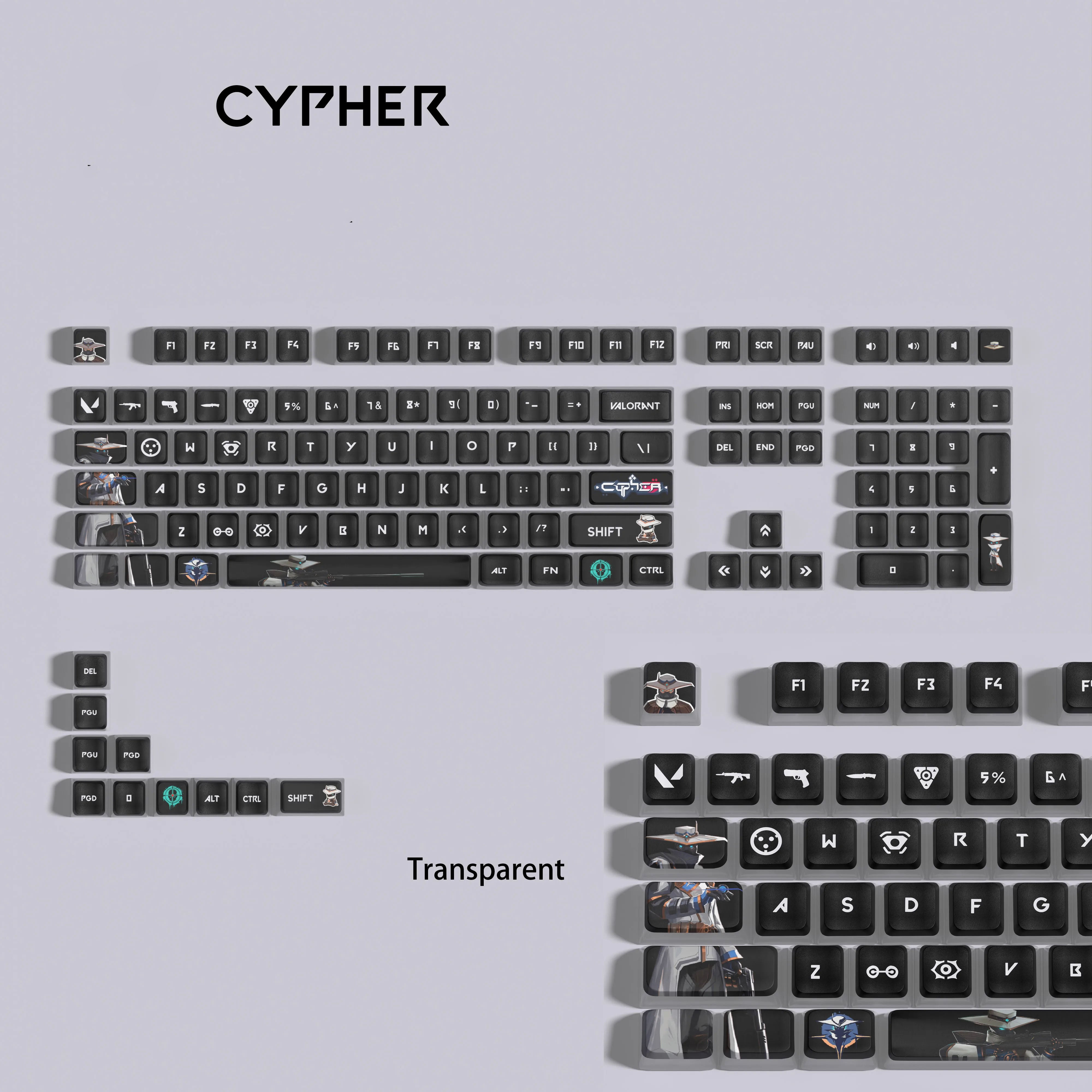 VALORANT Cypher keycaps full set 119 keys ASA Profile