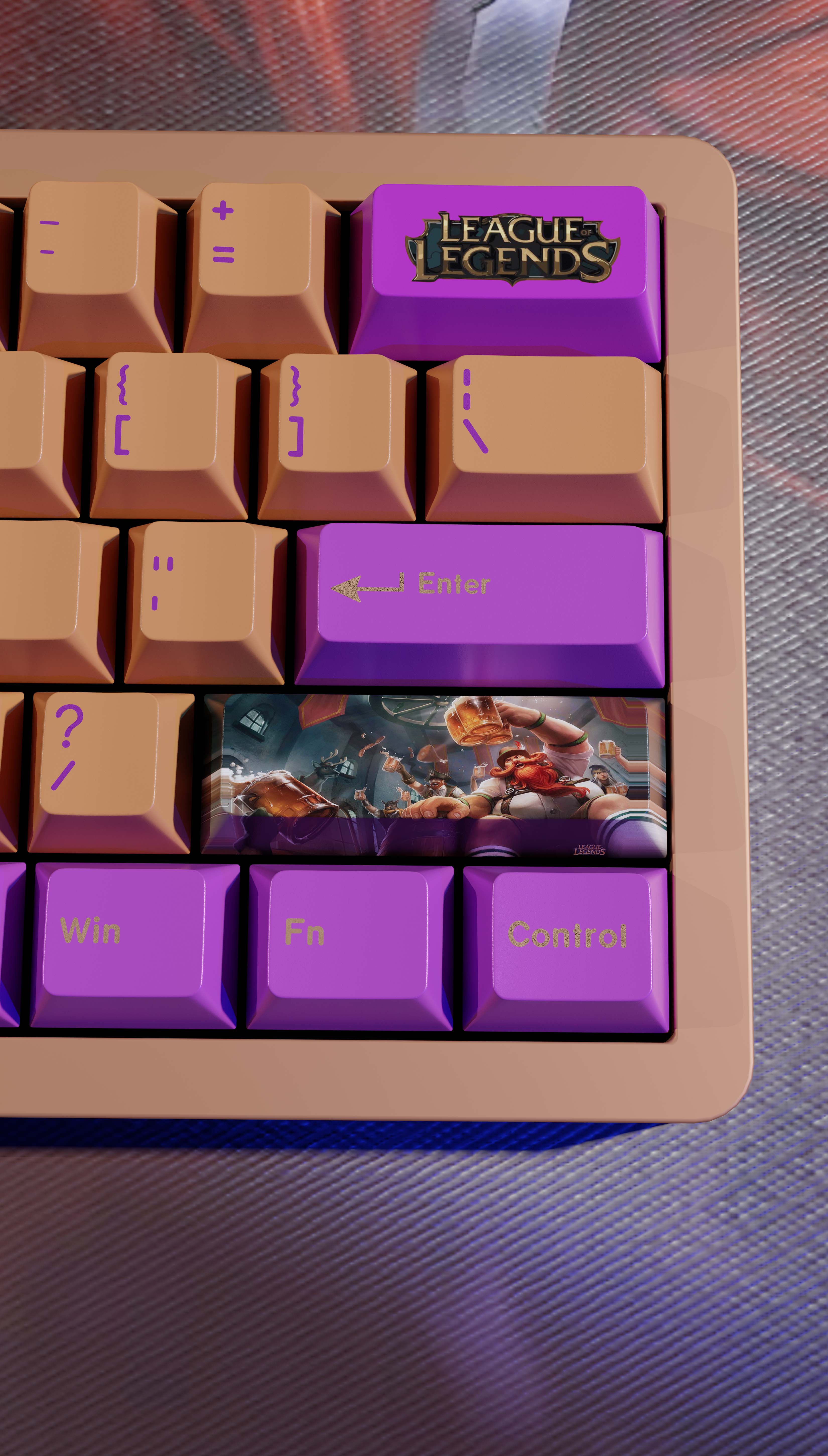 special edition League of Legends gragas Keycaps