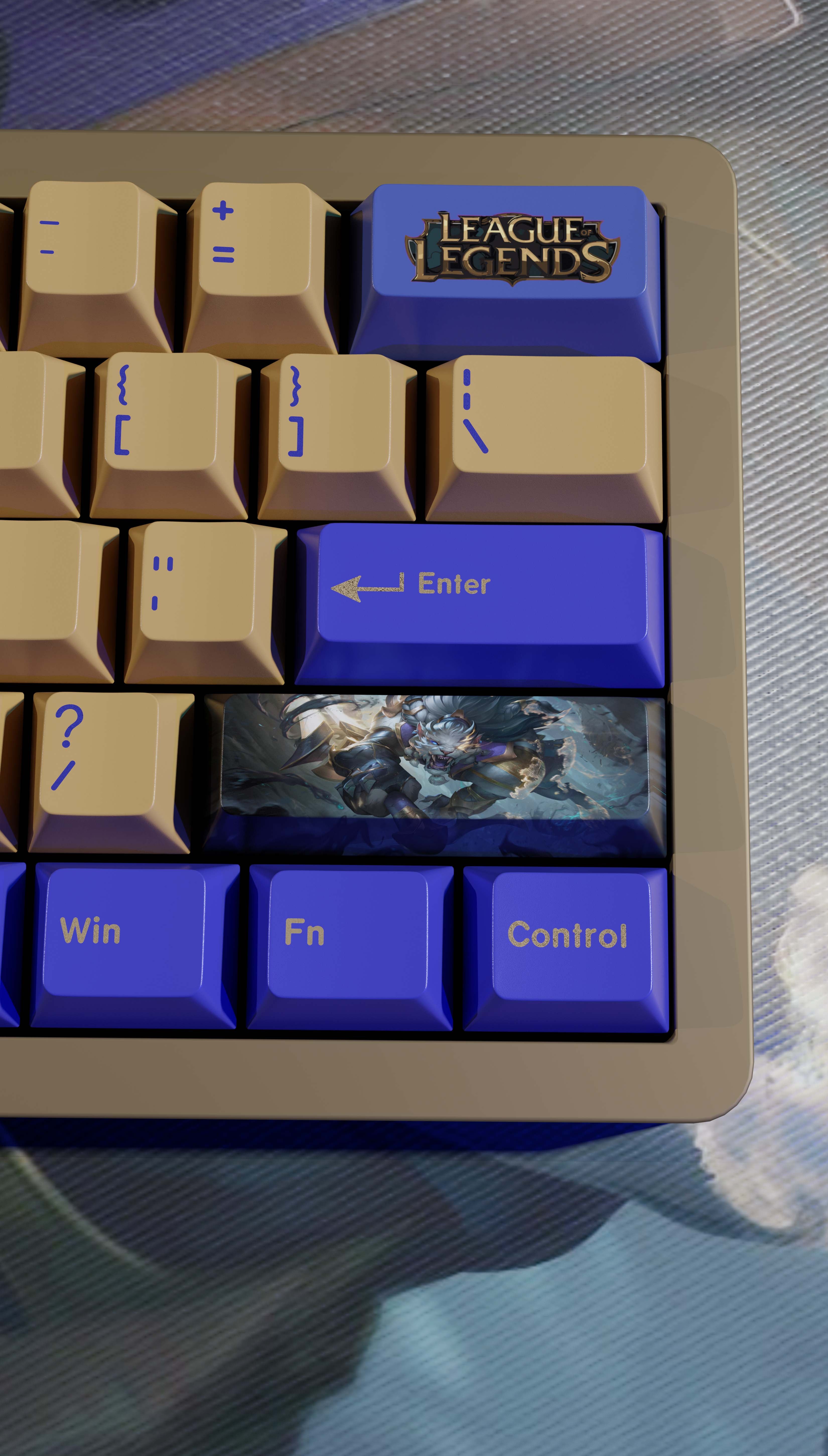 special edition League of Legends rangar keycaps