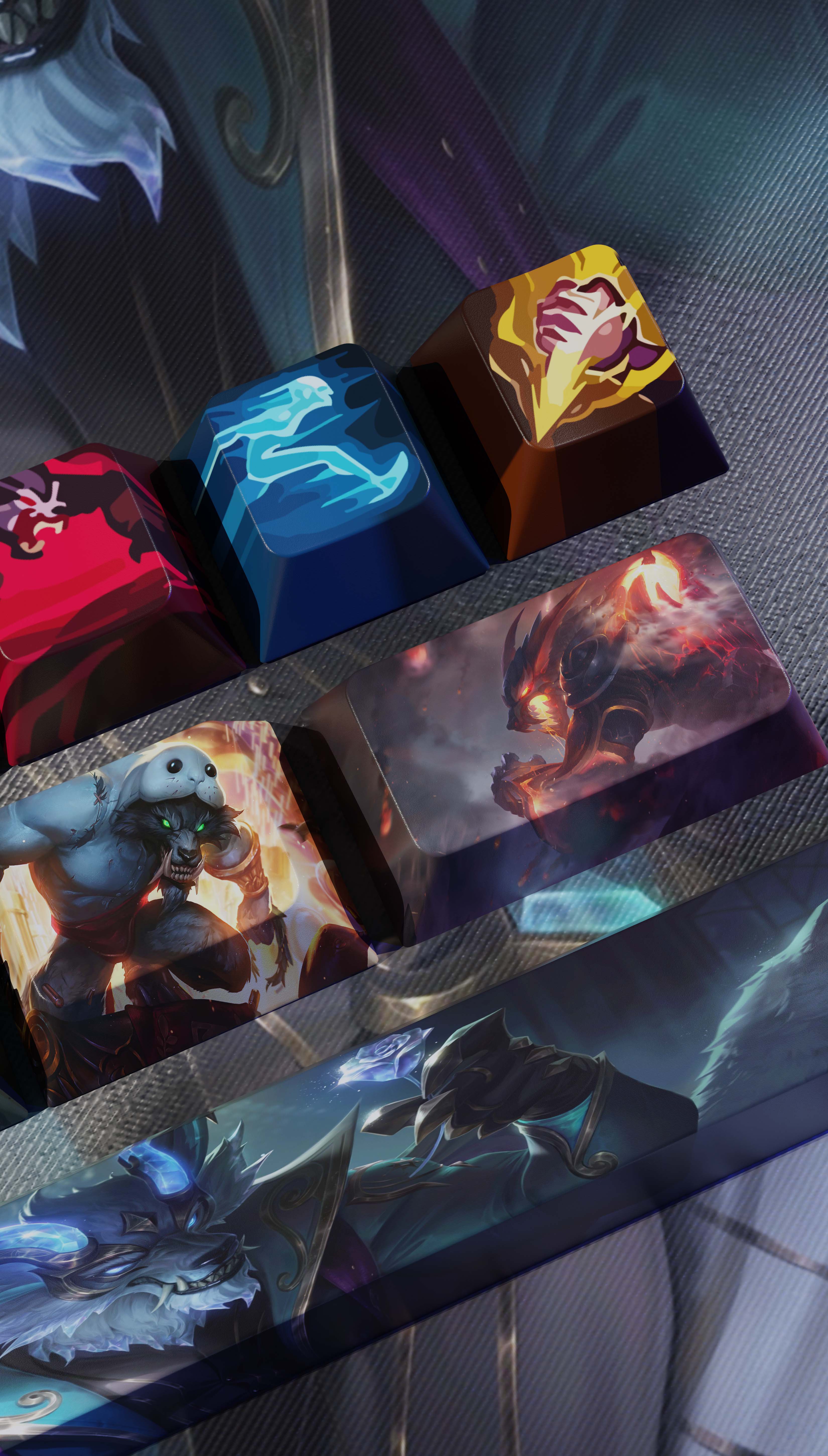 special edition League of Legends warwick keycaps