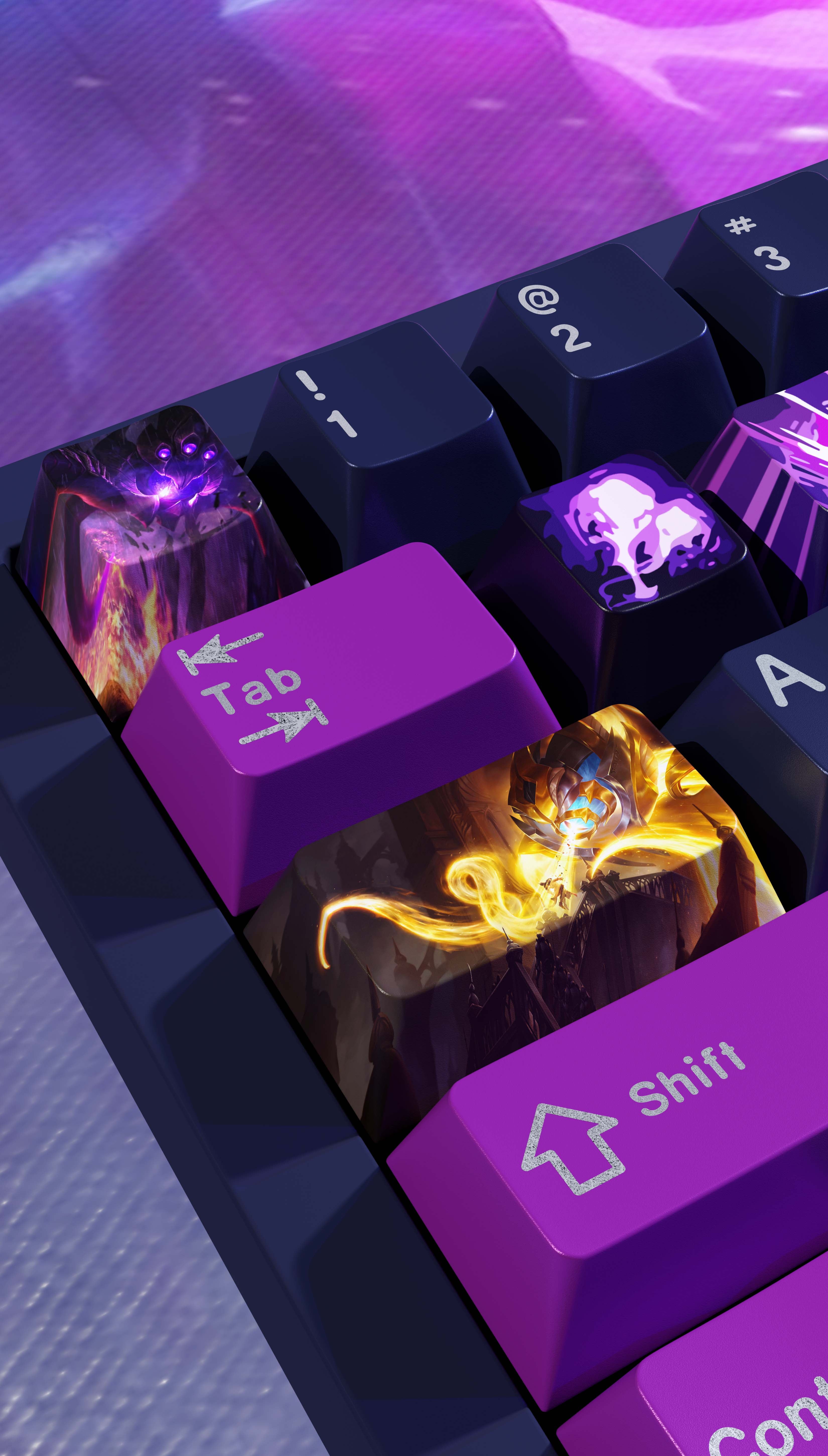 SPECIAL EDITION LEAGUE OF LEGENDS VEL-KOZ KEYCAPS