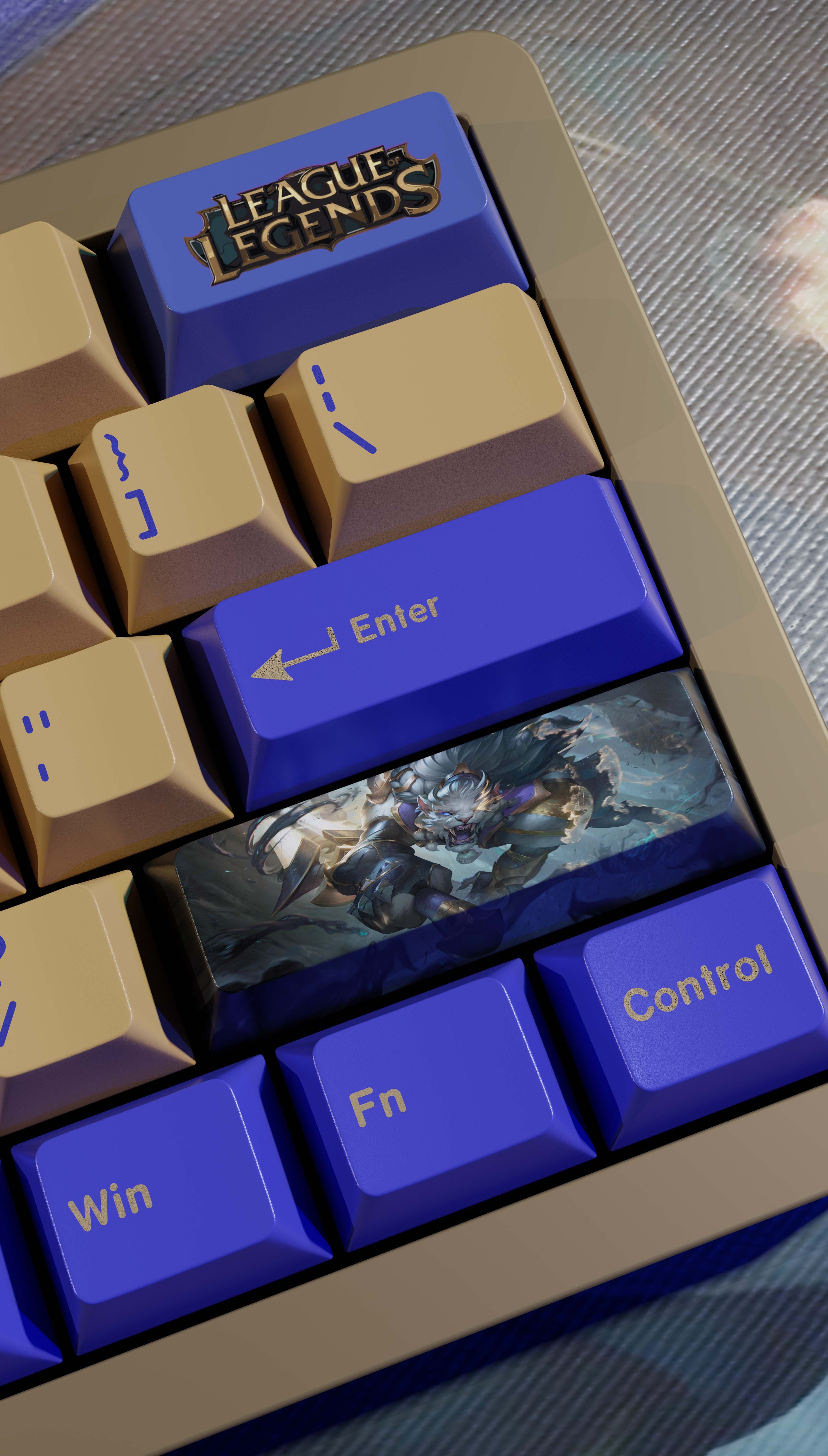 special edition League of Legends rangar keycaps