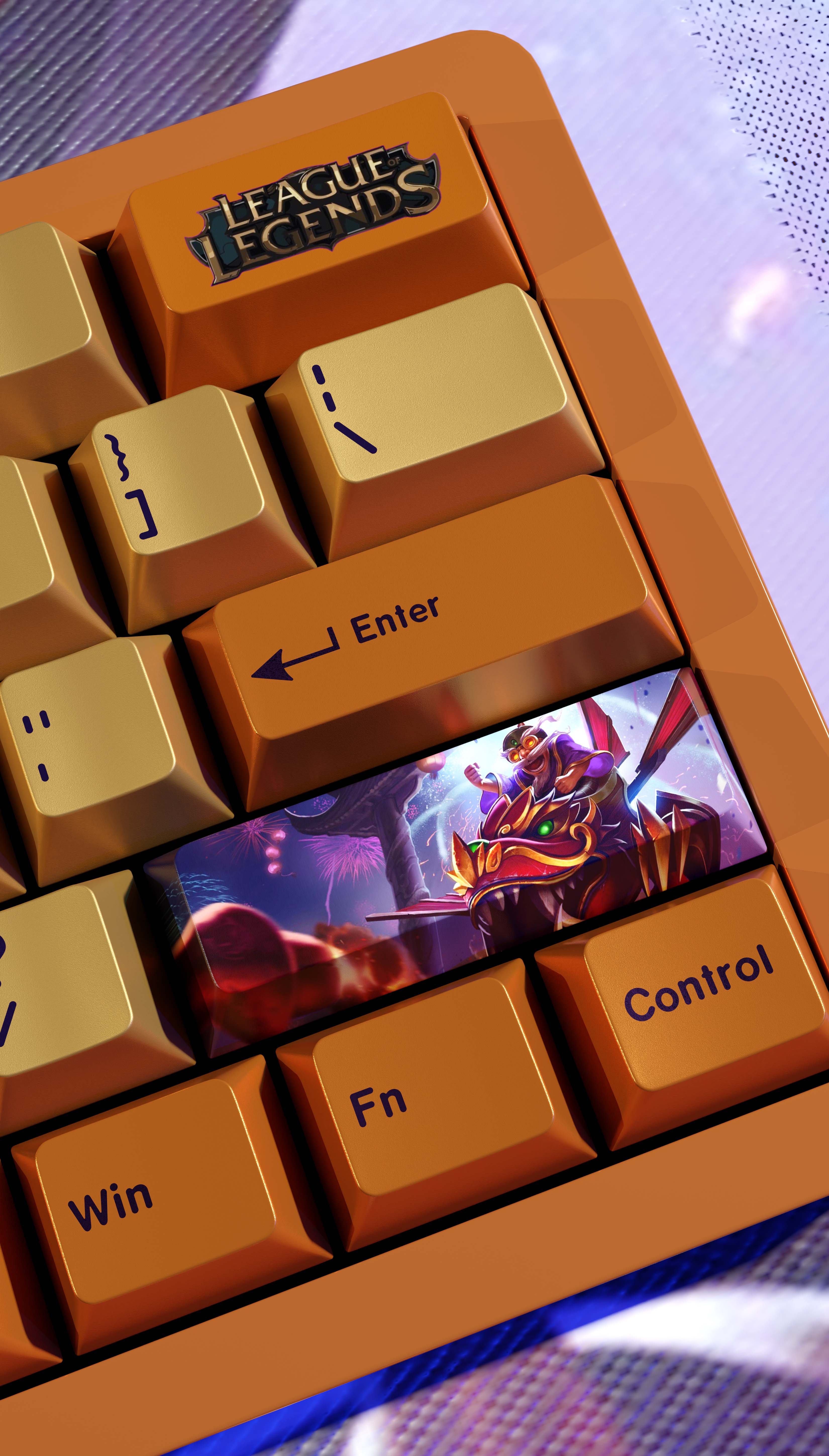 SPECIAL EDITION LEAGUE OF LEGENDS CORKI KEYCAPS