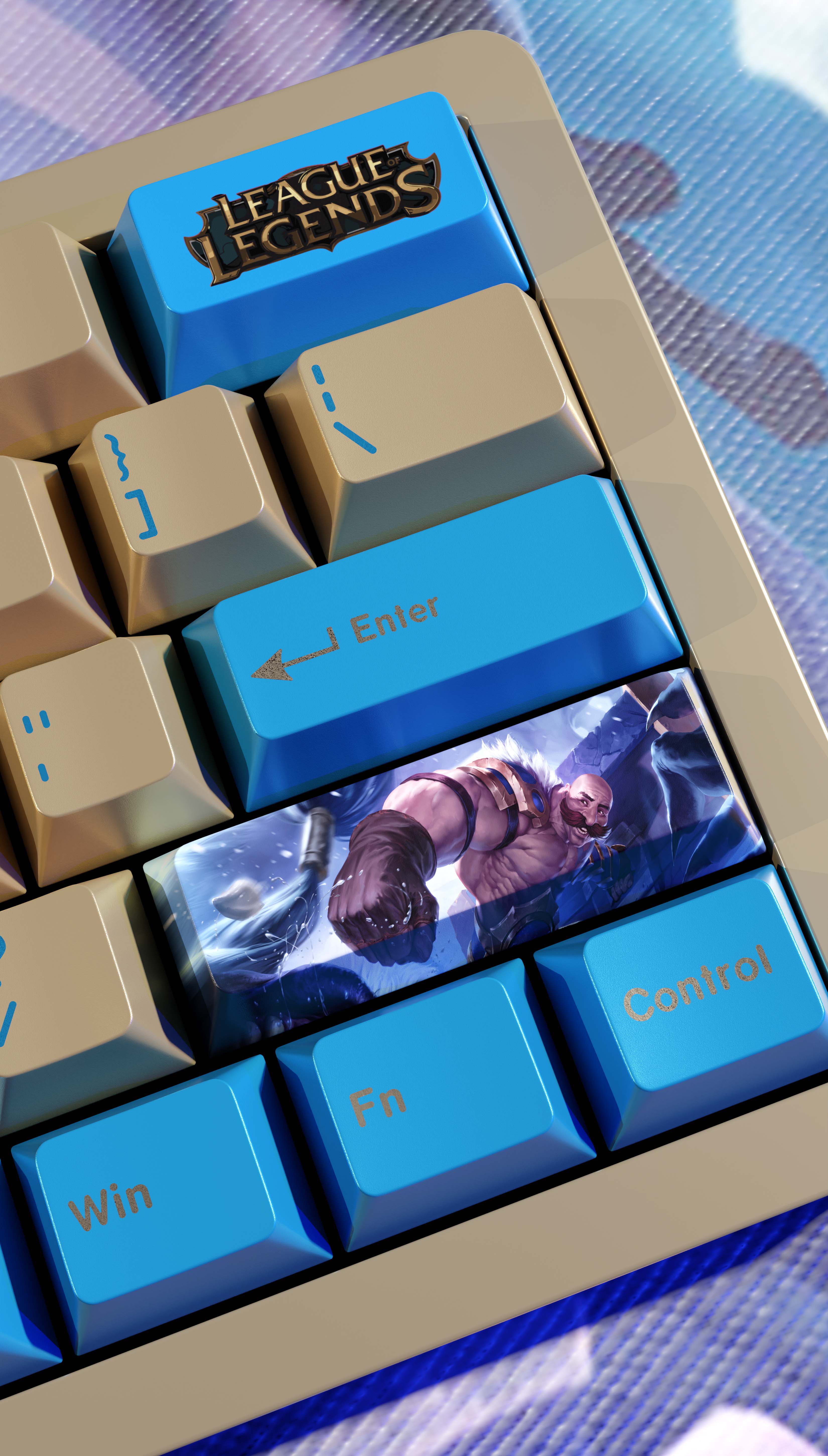 SPECIAL EDITION LEAGUE OF LEGENDS BRAUM KEYCAPS