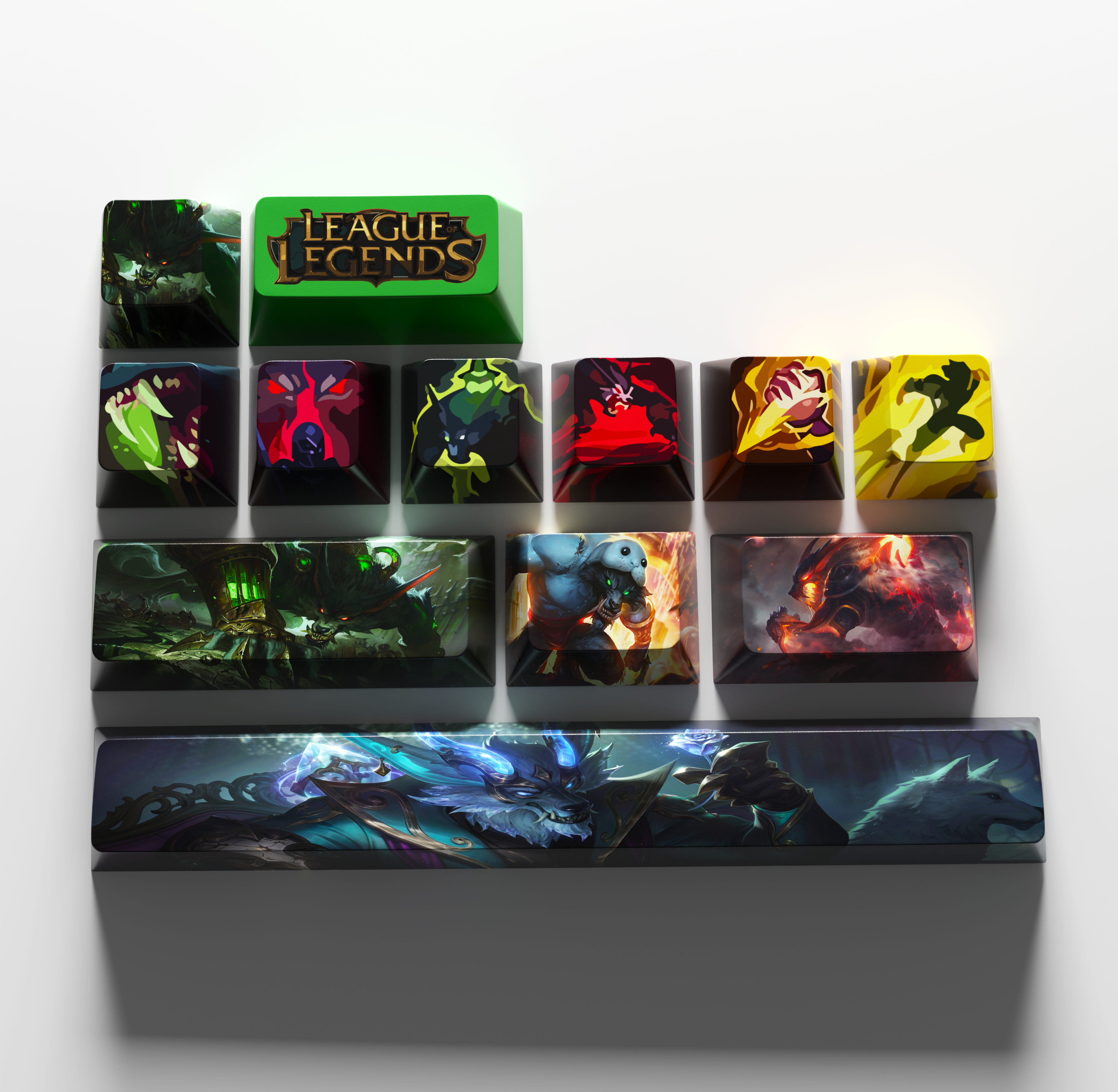 special edition League of Legends warwick keycaps