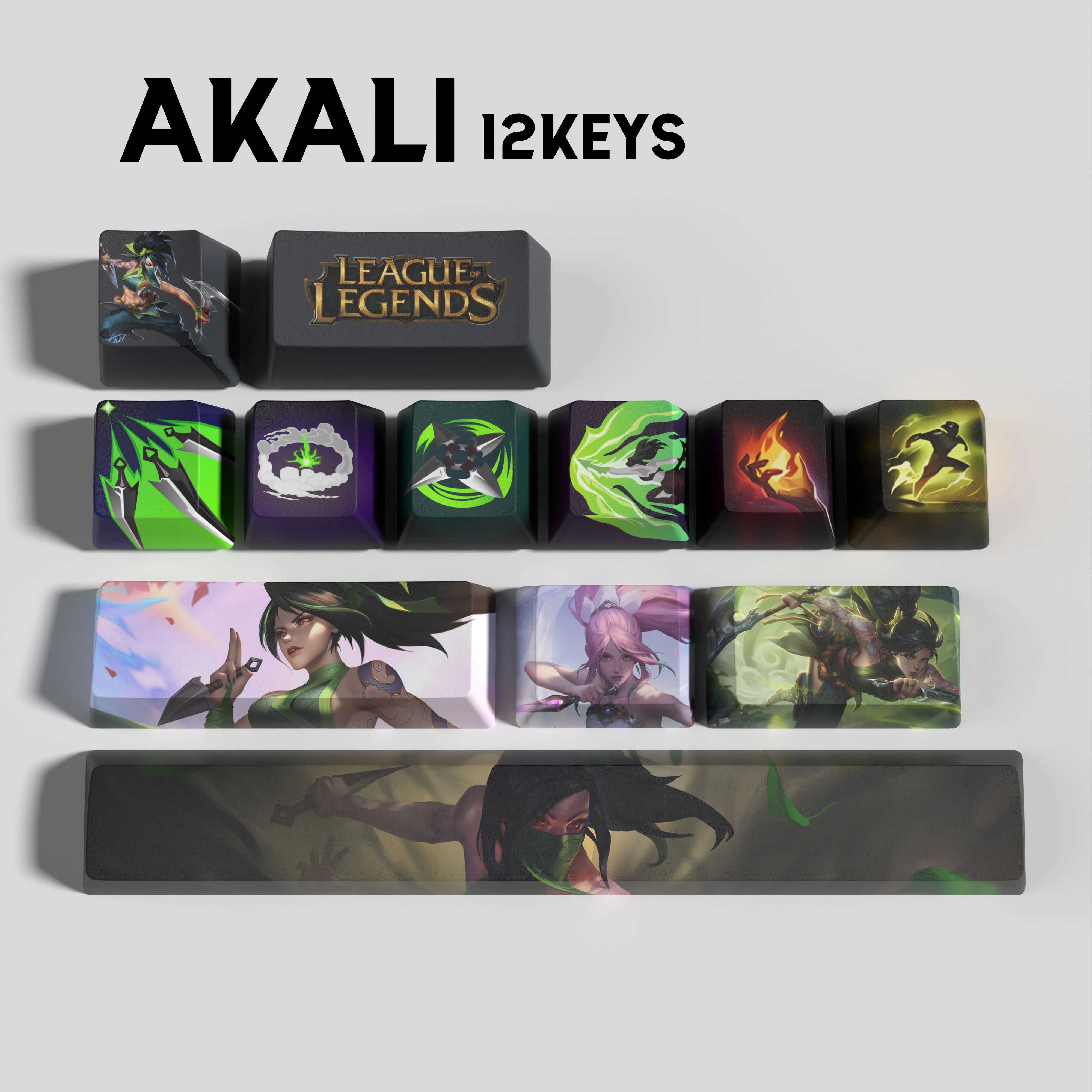 special edition League of Legends Keycaps akali