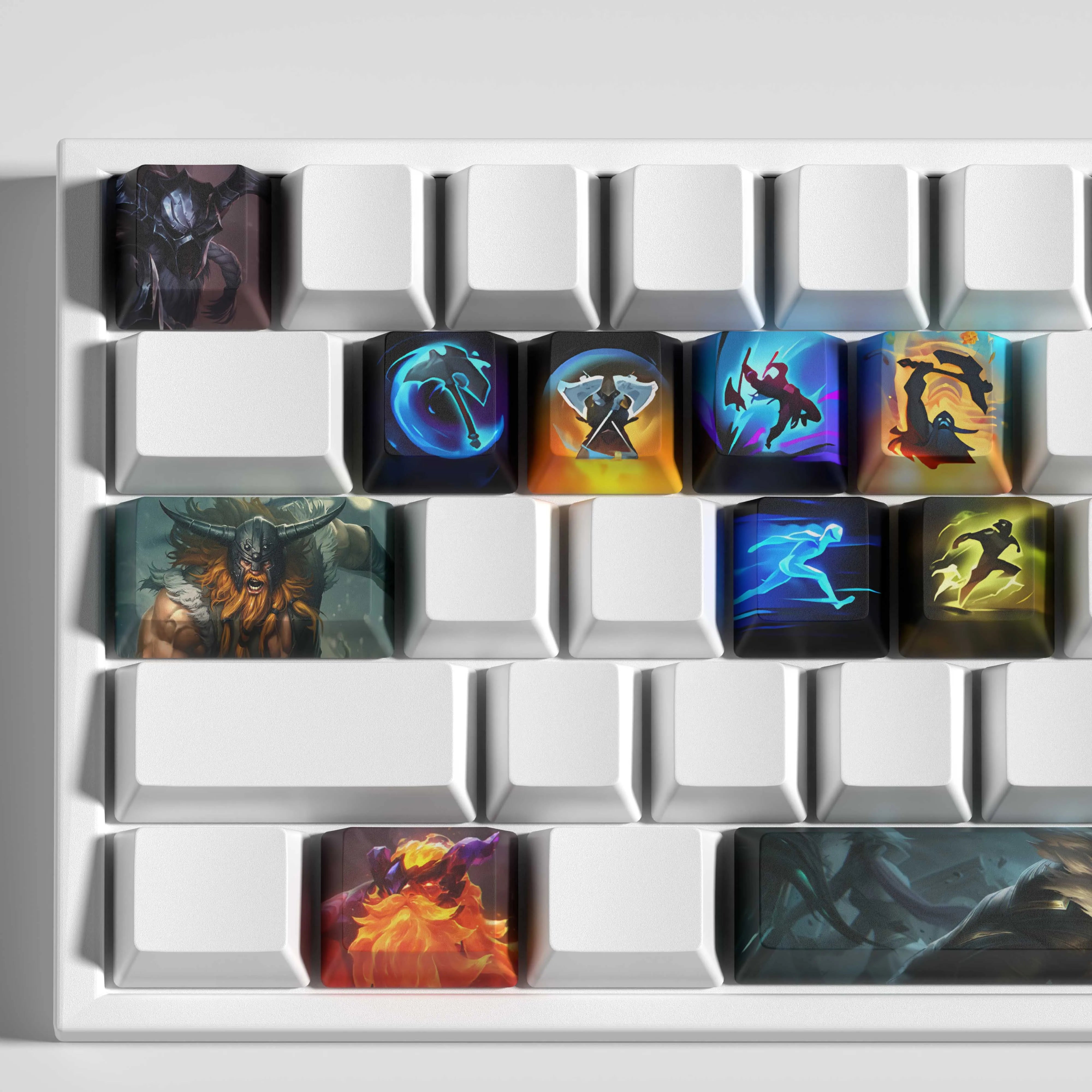 special edition League of Legends Olaf keycaps