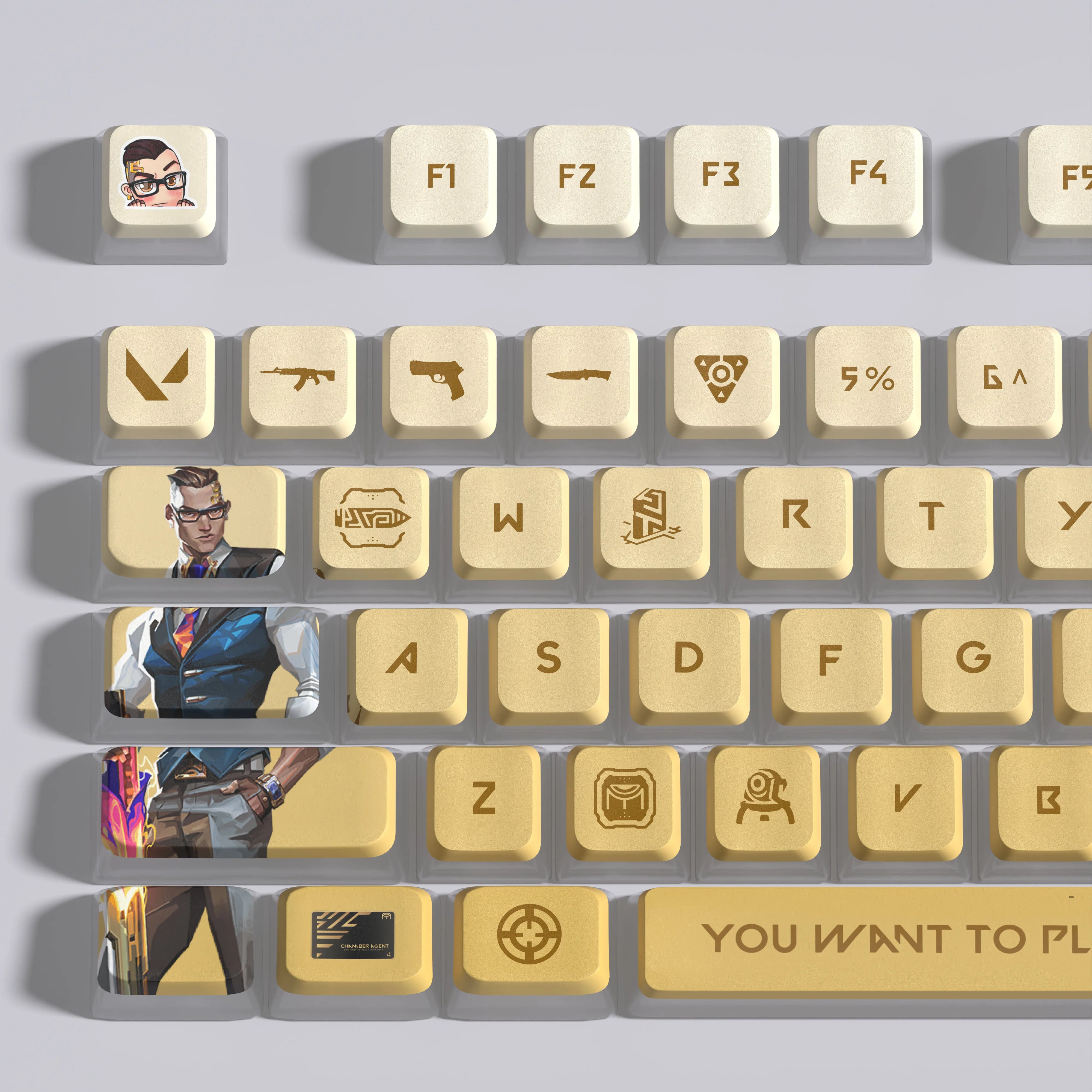 VALORANT Chamber keycaps full set 119 keys ASA Profile