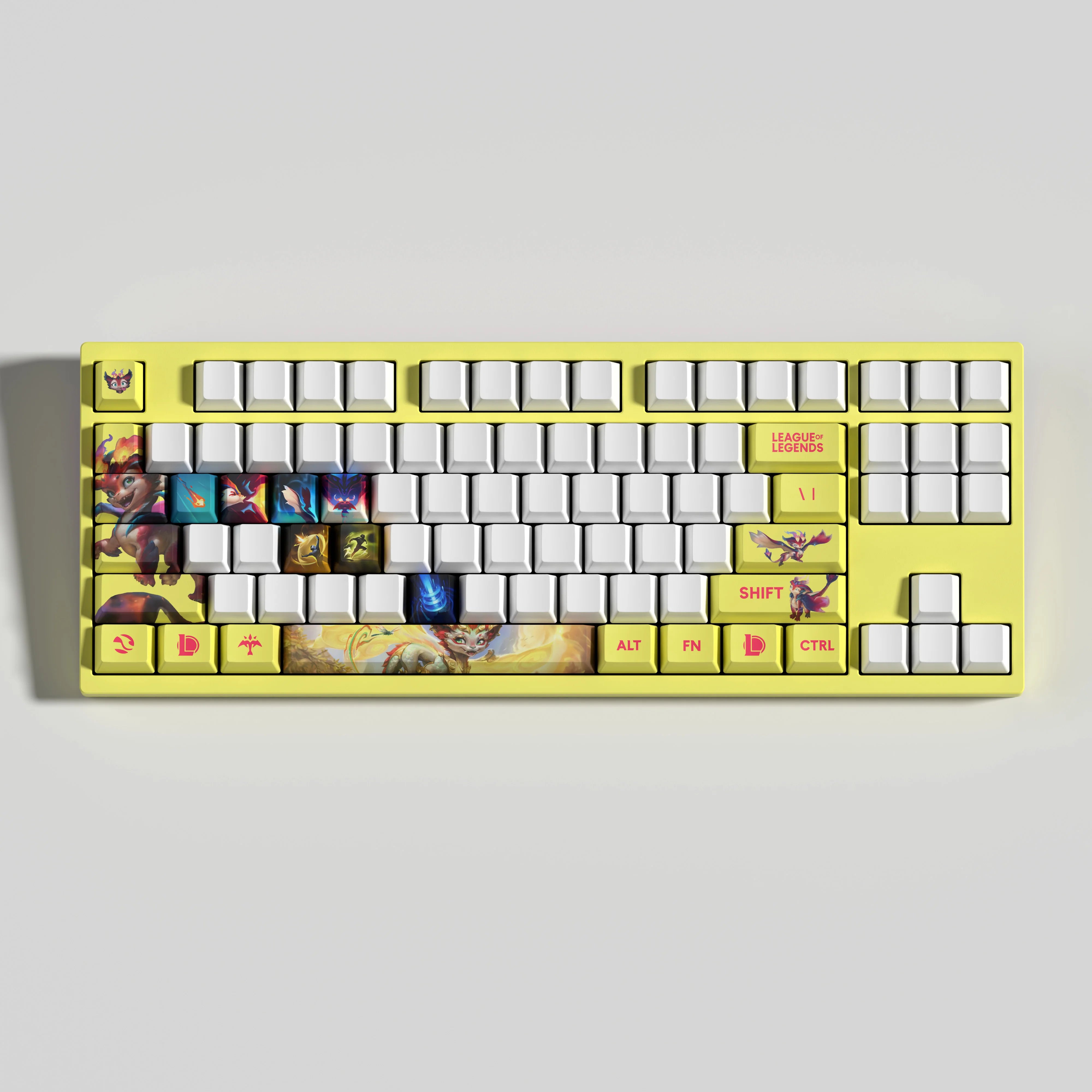 Special Edition League of Legends Smolder Keycaps – 30 Custom Keys