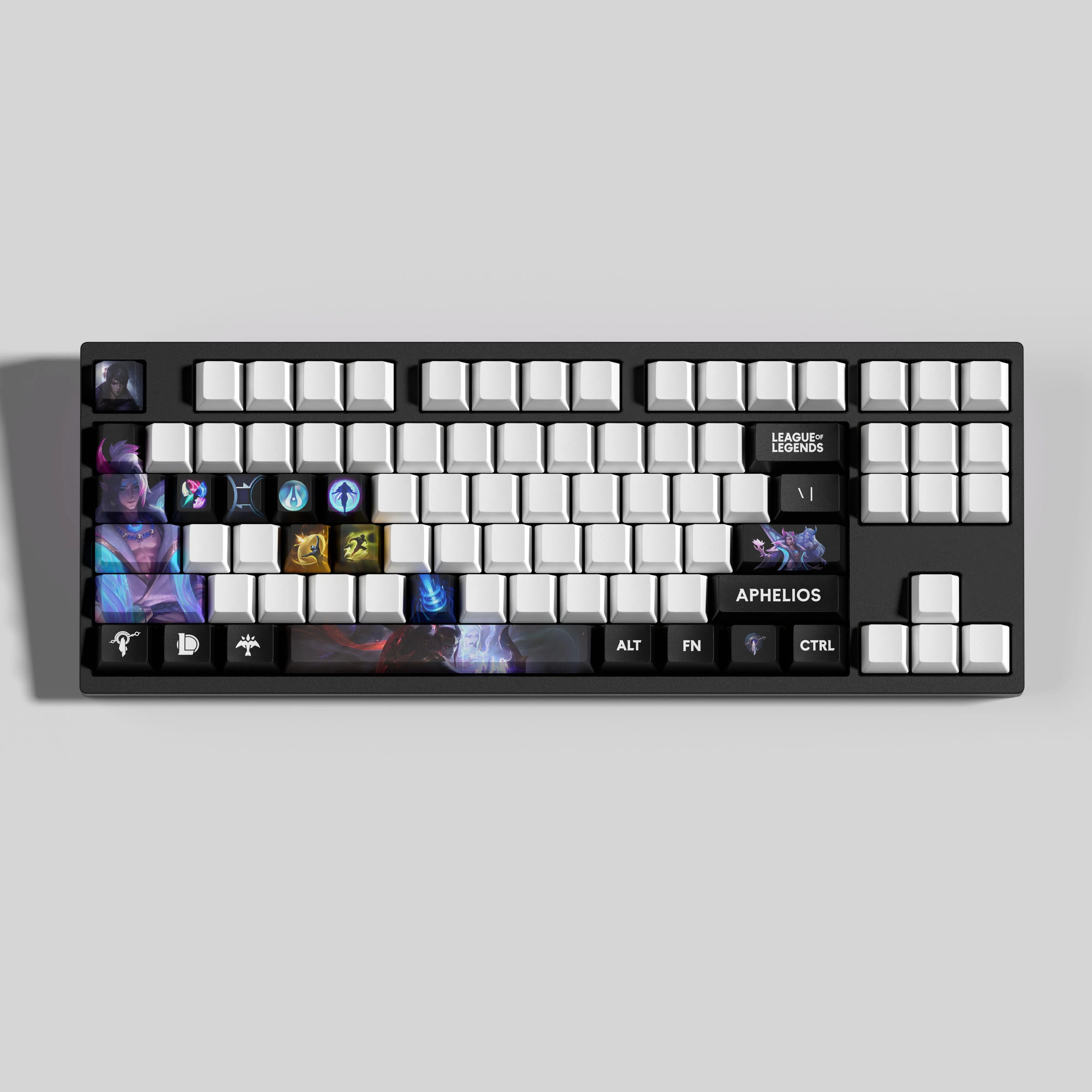 Special Edition League of Legends Aphelios Keycaps – 30 Custom Keys