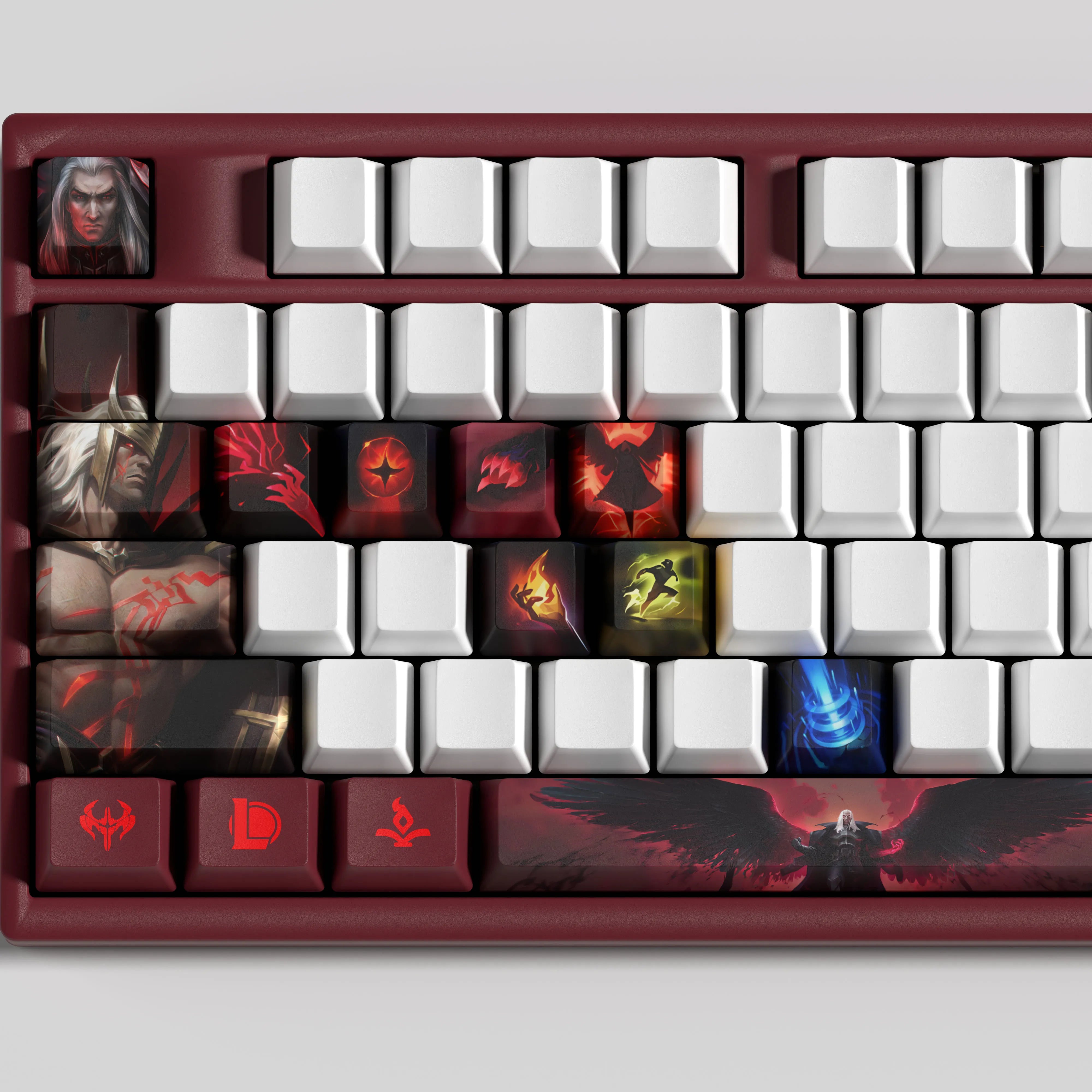 Special Edition League of Legends Swain Keycaps – 30 Custom Keys