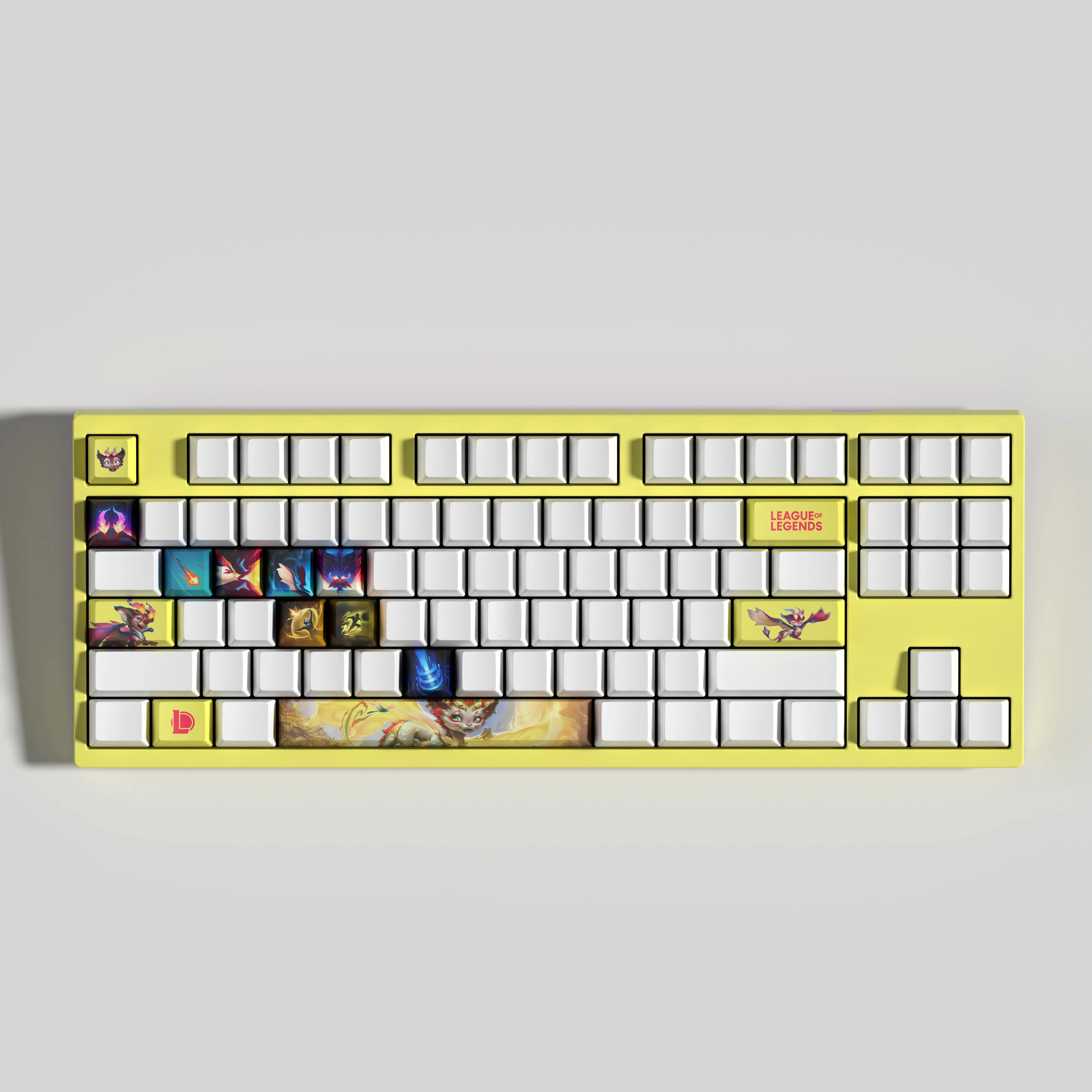 Special Edition League of Legends Smolder Keycaps – 14 Custom Keys